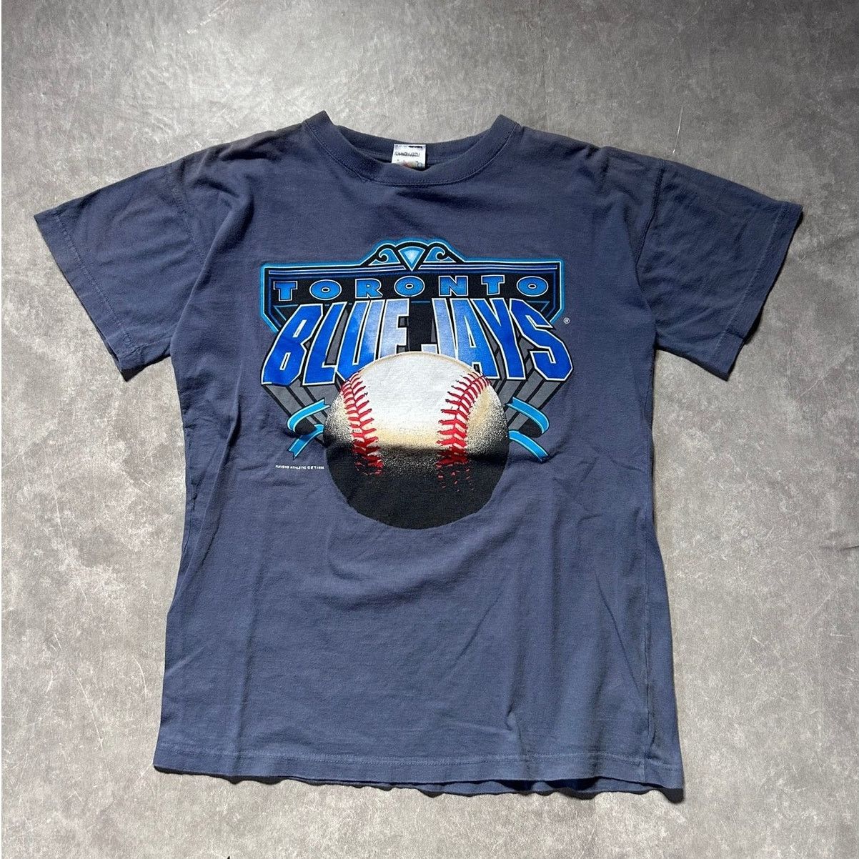 90's Vintage Toronto Blue Jays Navy T Shirt Size S, Men's