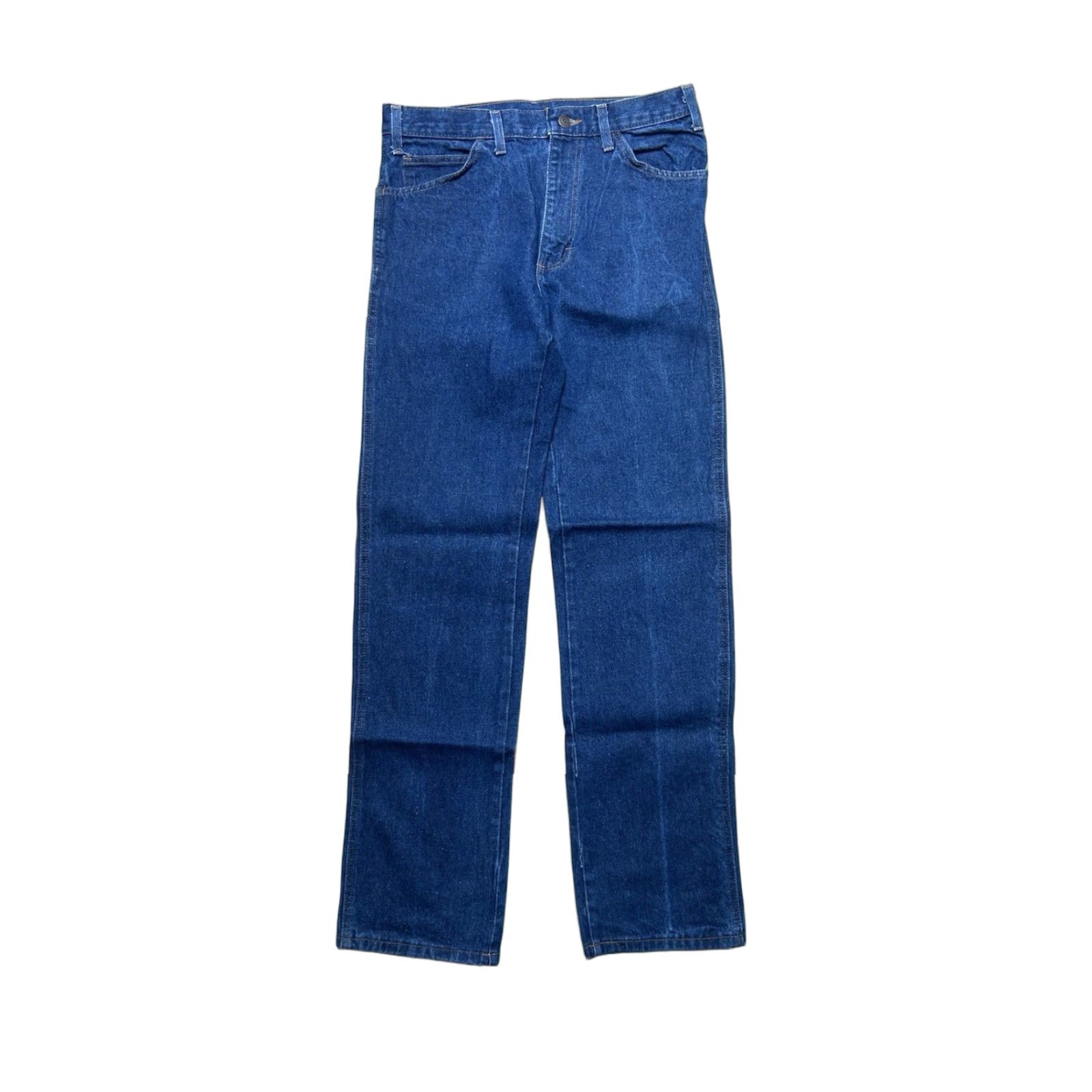 Denime VINTAGE Cowboy Jeans, Denim, Dark Wash, 32x33, Zipper, Straight, 80s, Men Size US 32 / EU 48 - 1 Thumbnail