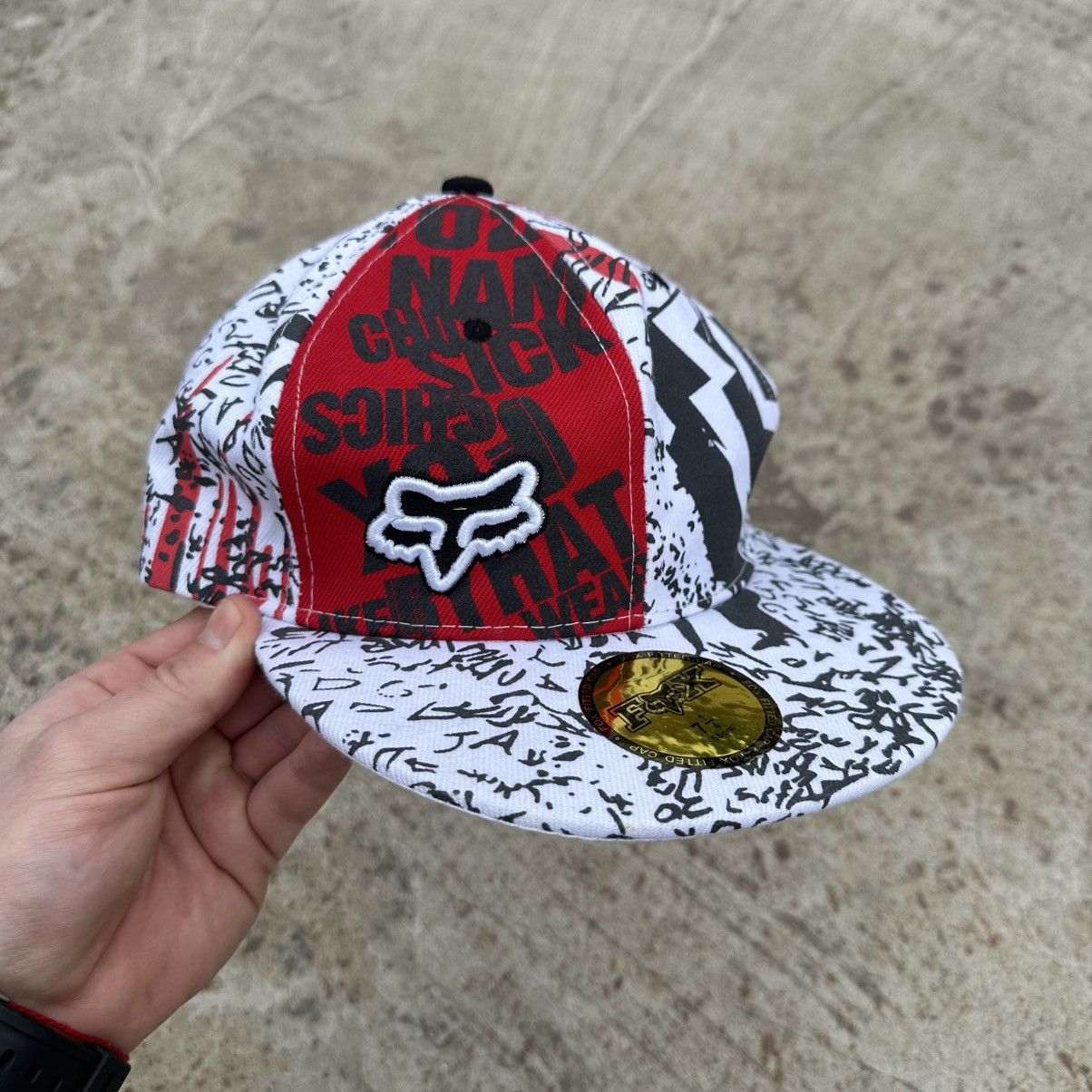 Fox Racing Vintage Japanese Style Cap Fox Riding Hat SnapBack Y2K