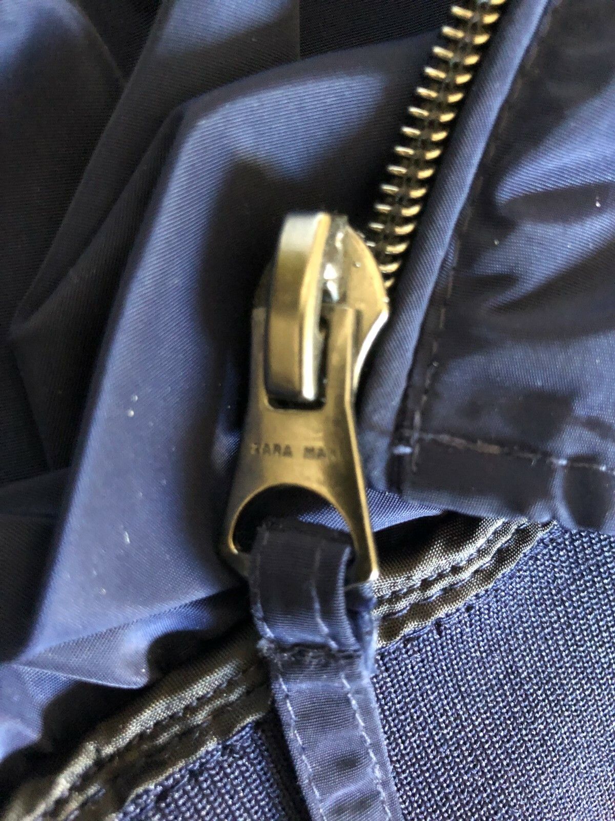 Zara Zara Man Navy Zip Hooded Bomber Nylon Lined Jacket M EU Size US M / EU 48-50 / 2 - 8 Thumbnail