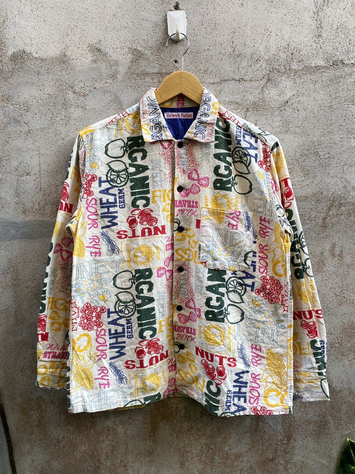 Vintage H.R.Market All over print workshirt kapital style