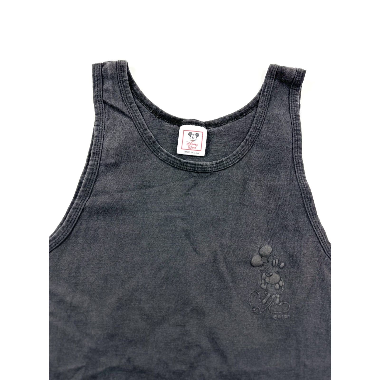 Disney VINTAGE Disney Wear Tank Top Men’s S / M Black Mickey Mouse Made In USA Size US S / EU 44-46 / 1 - 3 Thumbnail