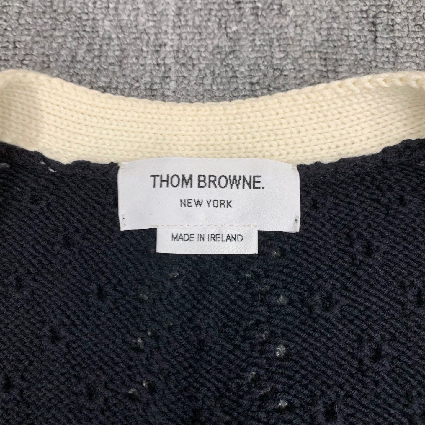 Thom Browne Thom Browne Navy Four-Stripe Knit Cardigan 44 Size M / US 6-8 / IT 42-44 - 4 Thumbnail