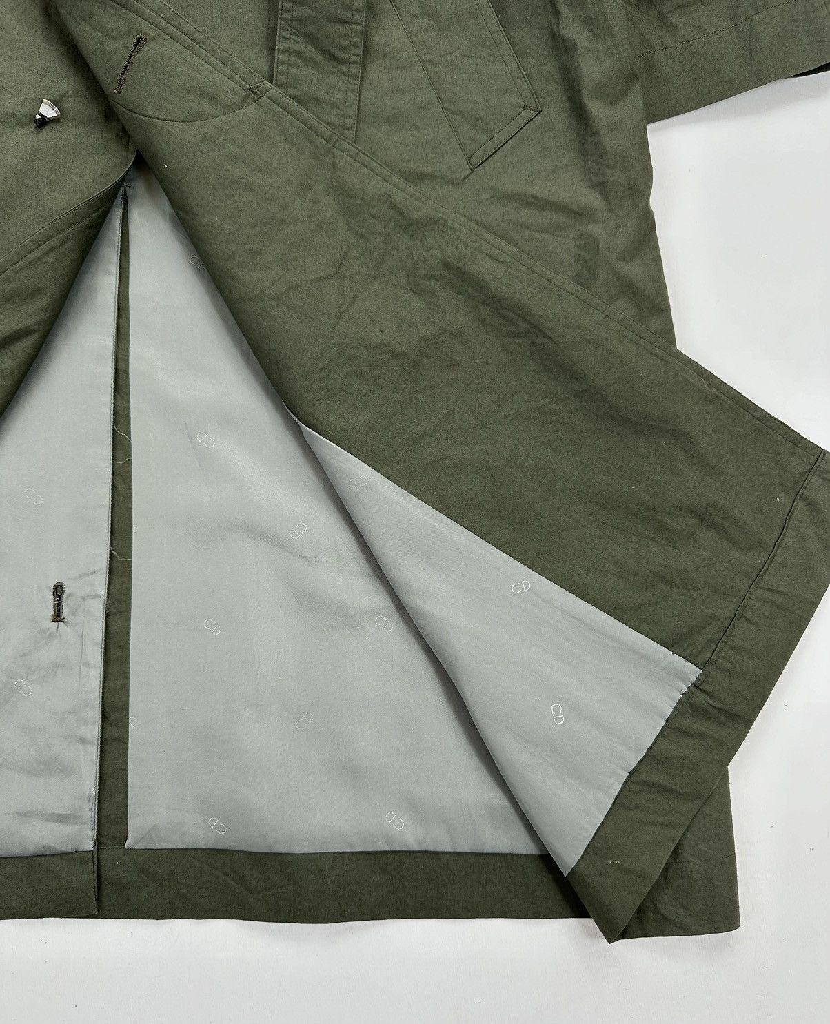 Christian Dior Monsieur Christian Dior Olive Green TrenchCoat Military Outerwear Size US L / EU 52-54 / 3 - 7 Thumbnail