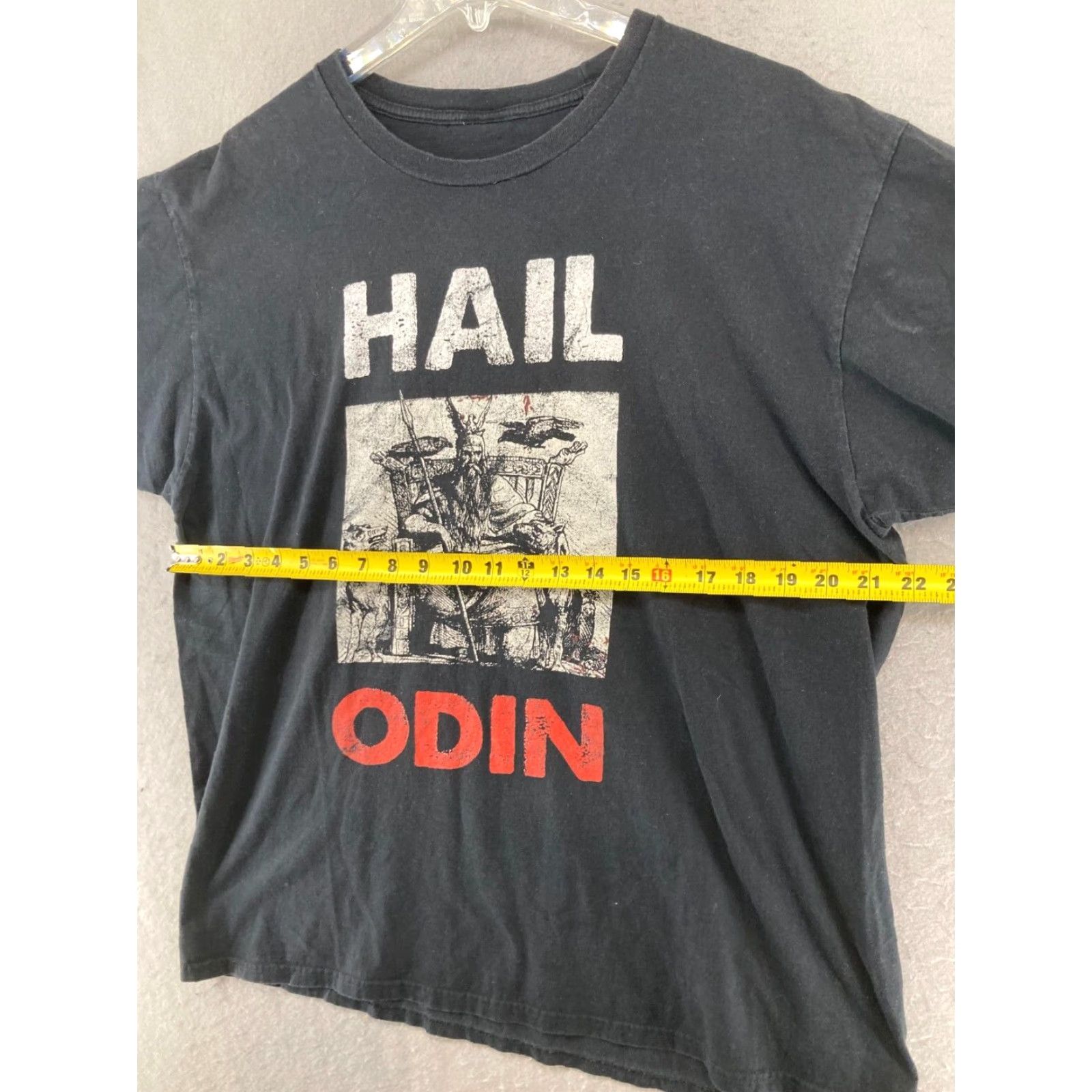 Vintage Hail Odin TShirt Mens Large Black Viking Size US L / EU 52-54 / 3 - 3 Thumbnail