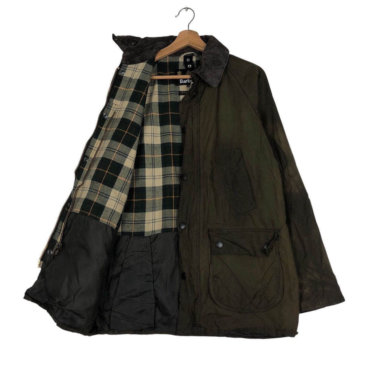 Barbour 📌Hunting Jacket Wax Barbour Blanket Tartan Multi Pocket Size US M / EU 48-50 / 2 - 12 Thumbnail