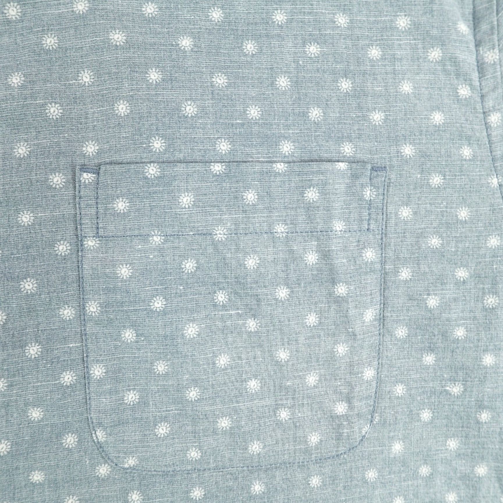 Outerknown Outerknown Shirt Mens Medium Blue Floral Reverse Print Organic Cotton Hemp Short Sleeve Button-Up Casual Size US M / EU 48-50 / 2 - 3 Thumbnail
