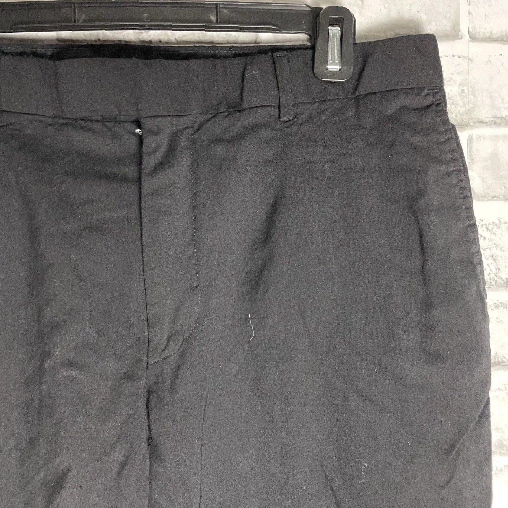 Vintage HUGO BOSS Black Dress Pants 100% Wool Mens Size 35R X 31 Size US 35 - 2 Thumbnail
