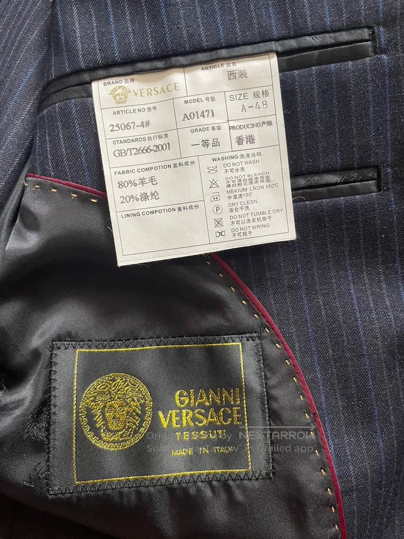 Versace Versace Men's suit + trousers + white shirt Size 46R - 3 Thumbnail