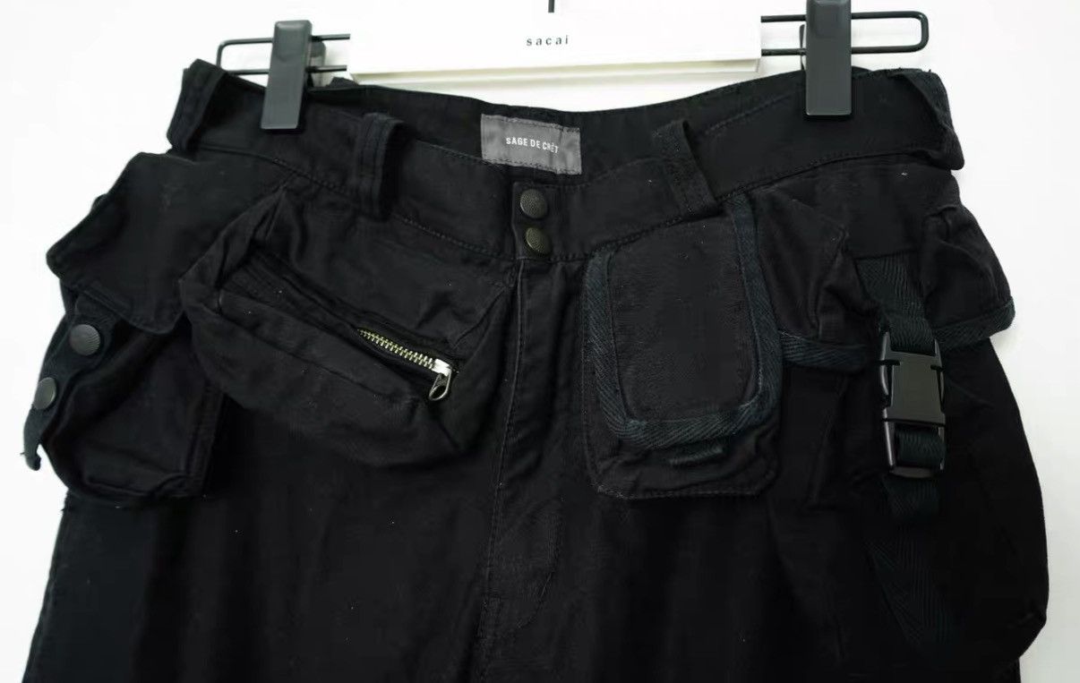 Sage De Cret Sage de Cret Rare Grenade Pocket Wide-Leg Military Pants Size US 32 / EU 48 - 3 Thumbnail