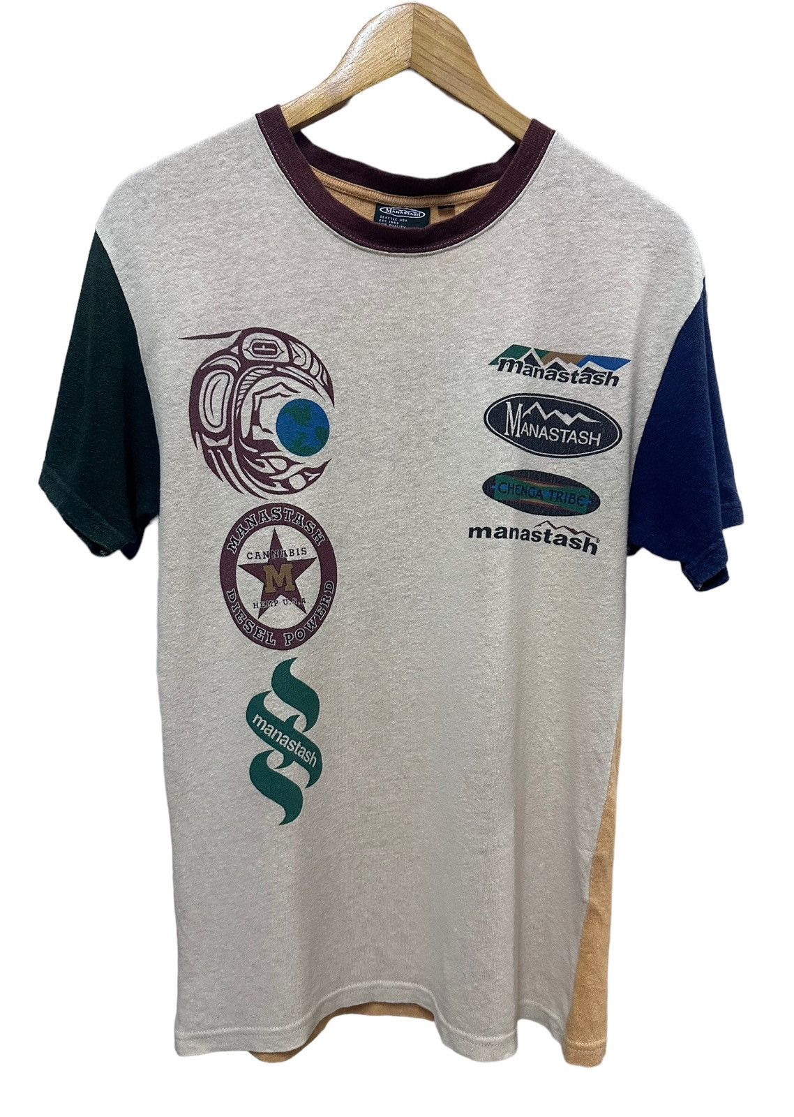 Japanese Brand × Manastash × Vintage 🇯🇵 Vintage Manastash Cannabis Rare Shirts Size US S / EU 44-46 / 1 - 1 Thumbnail
