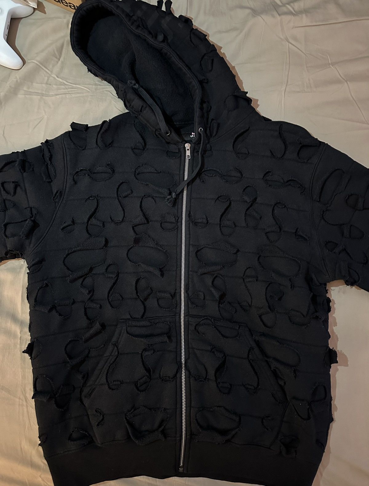 image of Supreme Griffin Zip Up Hoodie in Black, Men's (Size Medium)