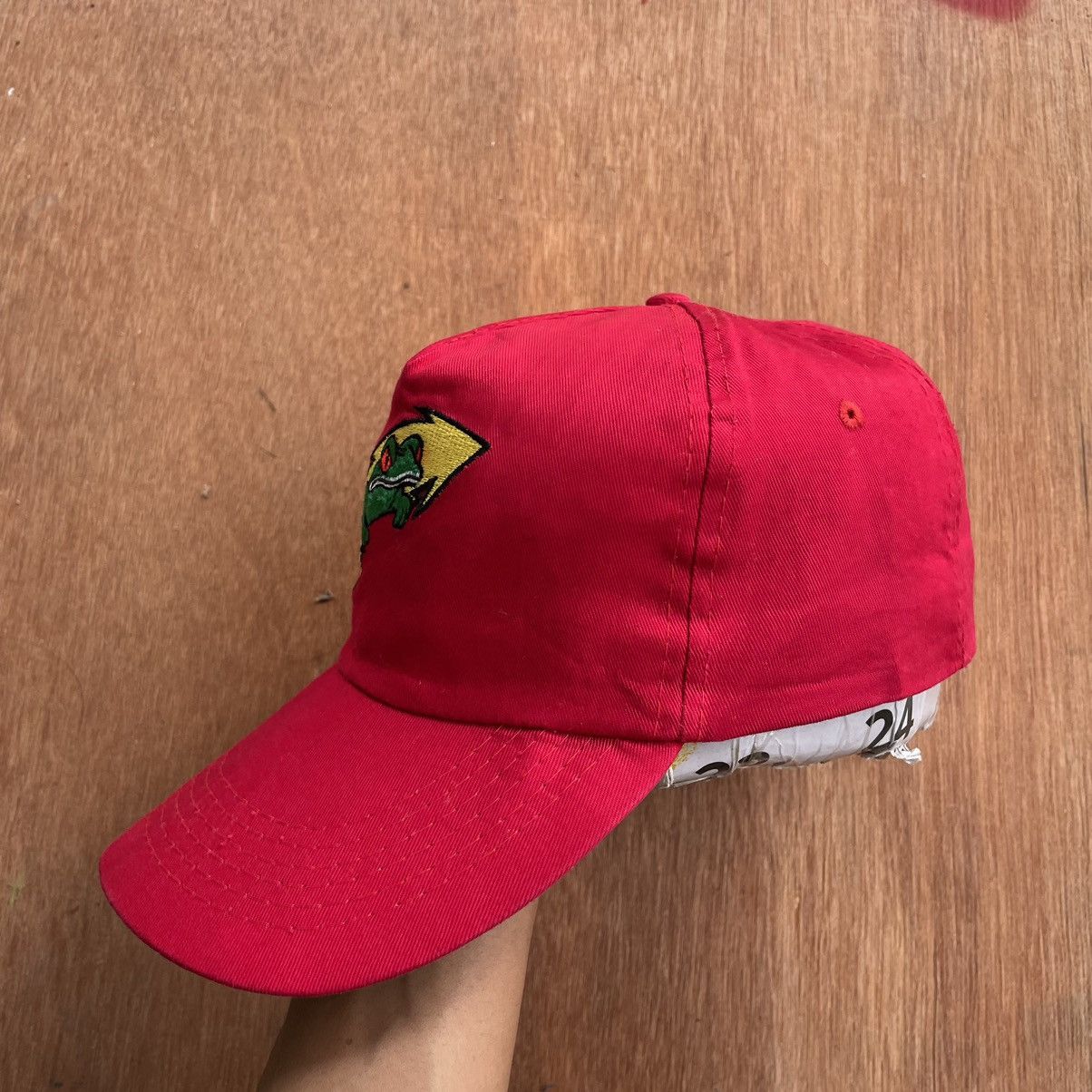 00s Frog red dad hat
