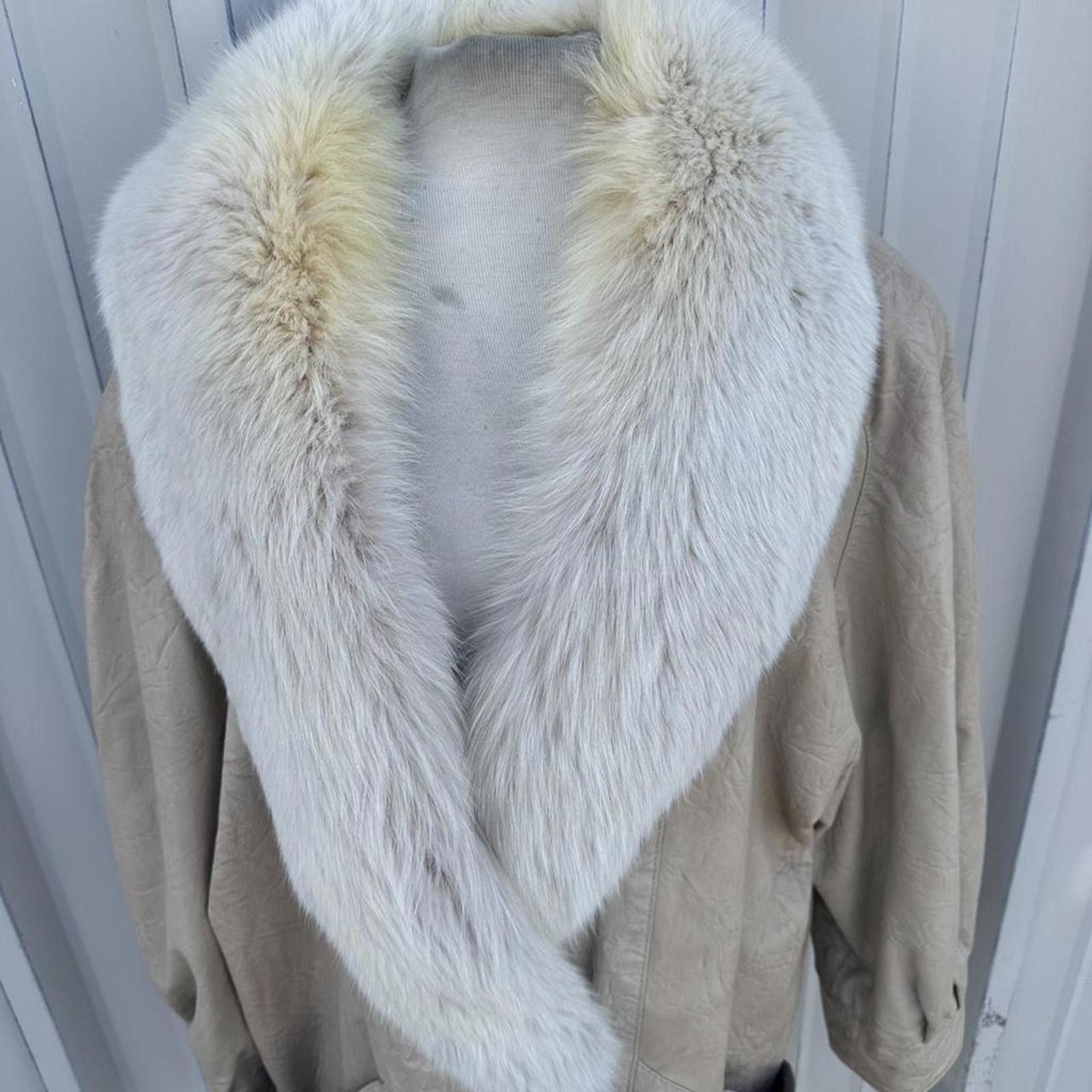 Other vintage 70s leather jacket with faux fur collar leather Size L / US 10 / IT 46 - 5 Thumbnail