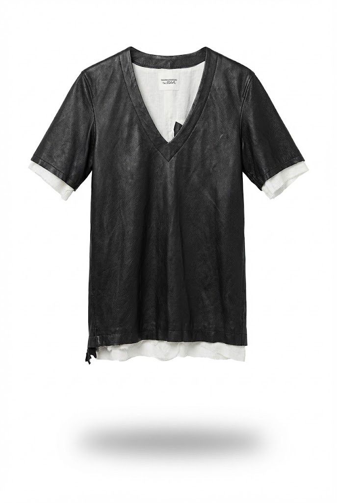 Takahiromiyashita The Soloist. Black leather shirt Size US S / EU 44-46 / 1 - 1 Thumbnail