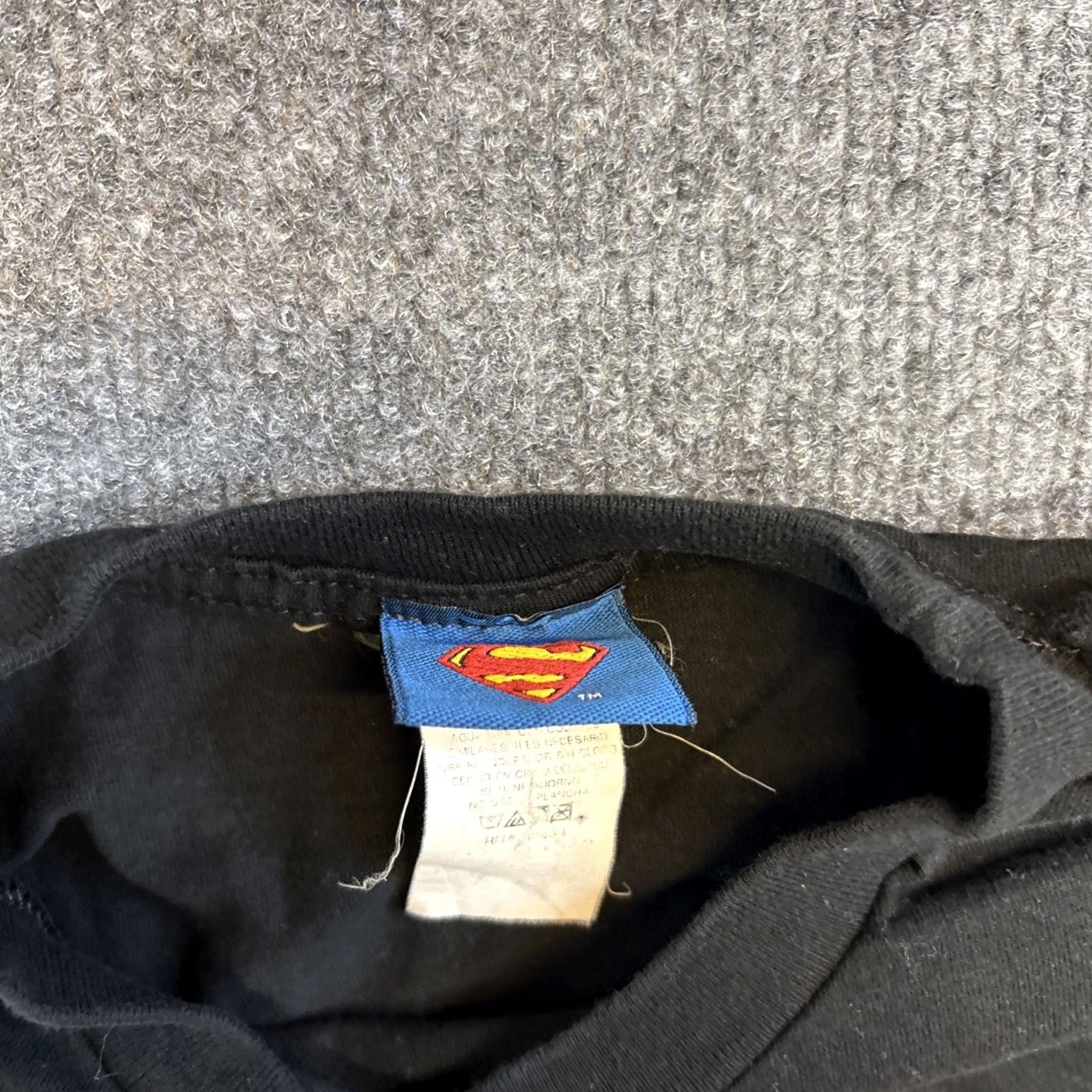 Logo 7 Superman Logo T Shirt Men L Black DC Comics Men’s Large Logo Shirt Size US L / EU 52-54 / 3 - 3 Thumbnail