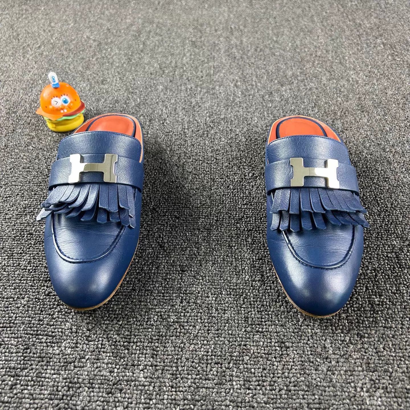 Hermes Hermes Blue Tassel Loafer Slippers FR36 Size US 5.5 / IT 35.5 - 2 Thumbnail