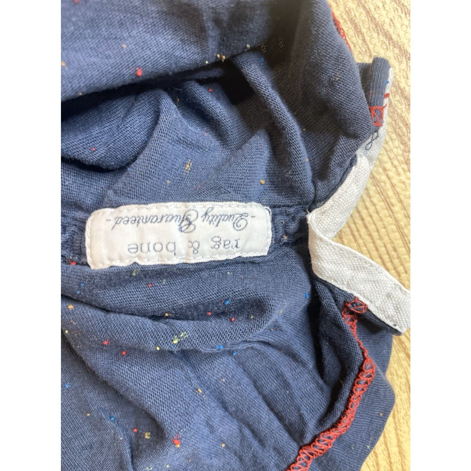 Rag & Bone Rag & Bone T-Shirt Multicolor Flecked Speckled Pocket Hand Made Mens XS BLUE Size US XS / EU 42 / 0 - 5 Thumbnail