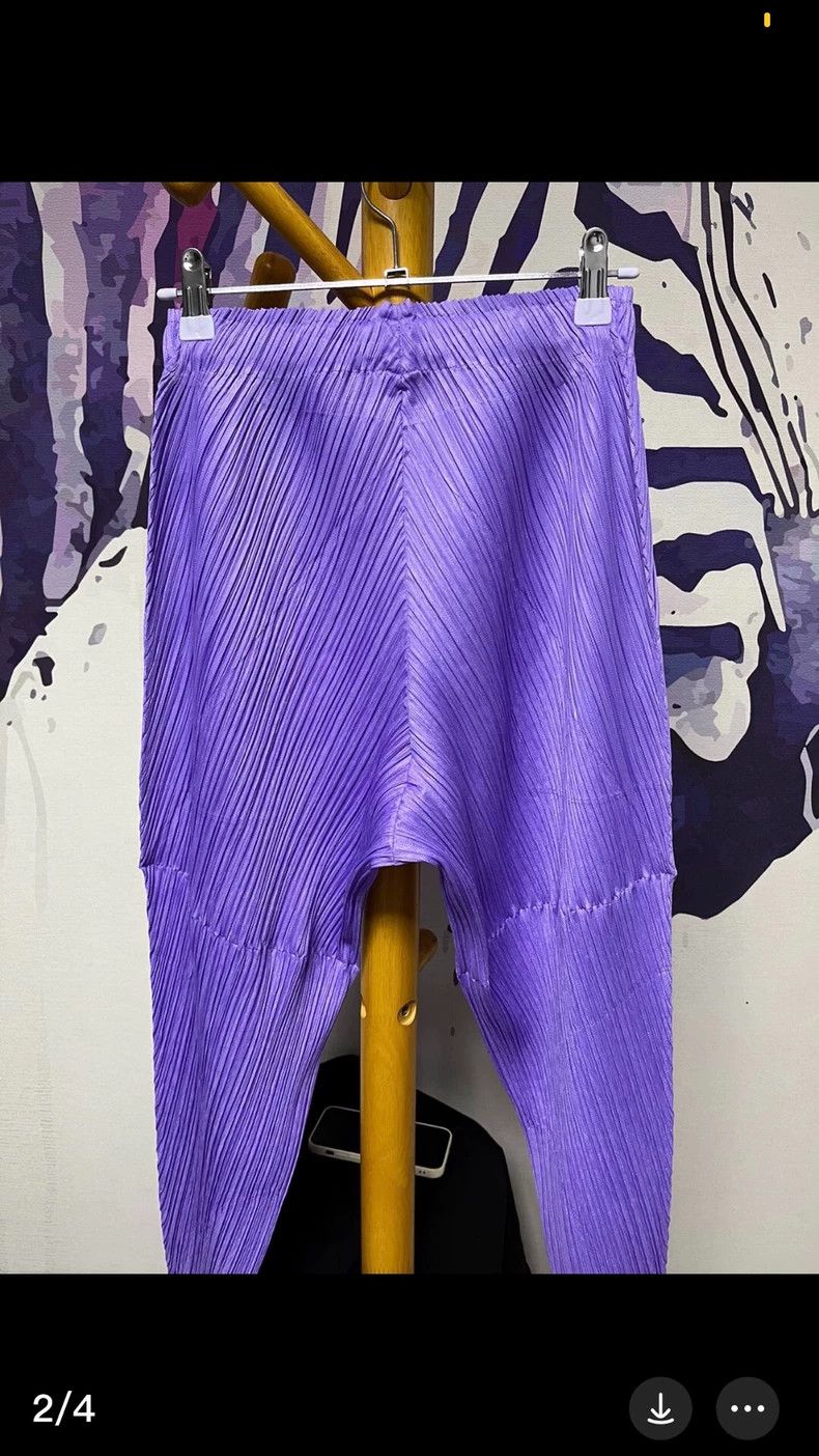 Issey Miyake issey miyake size:3 Purple irregular-shaped skinny pants Size 42" / US 20 - 2 Thumbnail