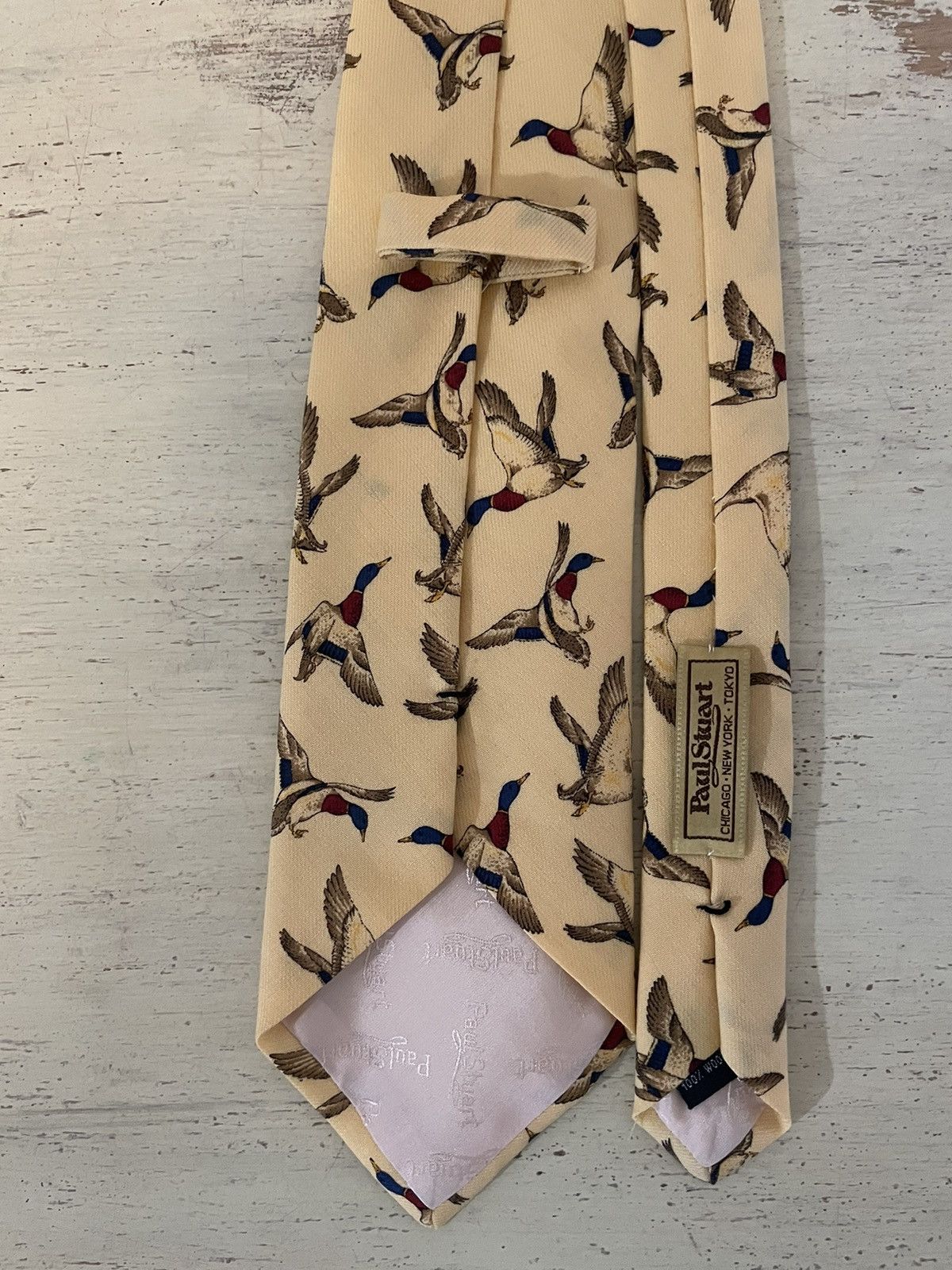 Paul Stuart Printed Wool Mallard Tie Size ONE SIZE - 5 Thumbnail