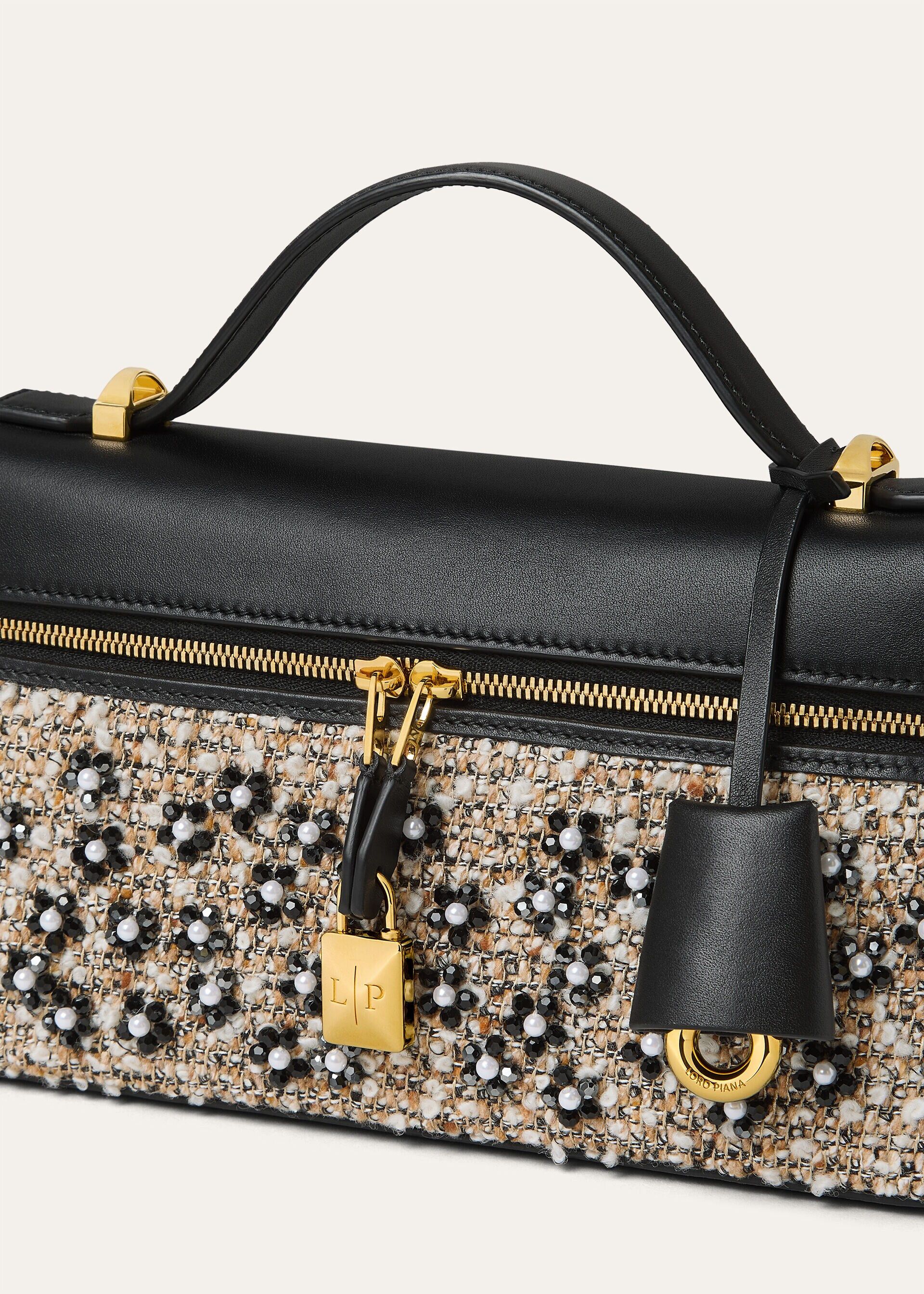 Loro Piana os11x0426 FAR1080 Size: OS / L23 Extra Crossbody Bag Black Size ONE SIZE - 5 Thumbnail