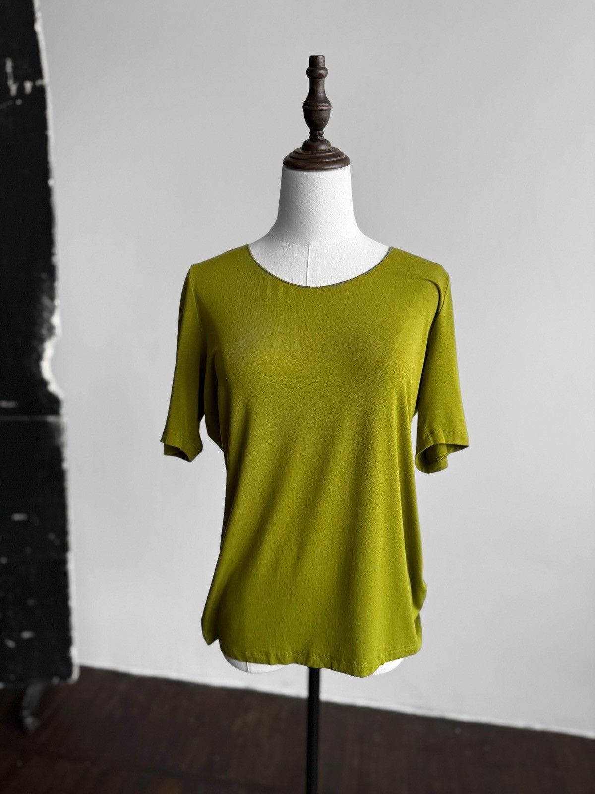 Other Hessnatur Womens Modal Top Green SS Soft Basic Eco T Shirt Size L / US 10 / IT 46 - 1 Thumbnail