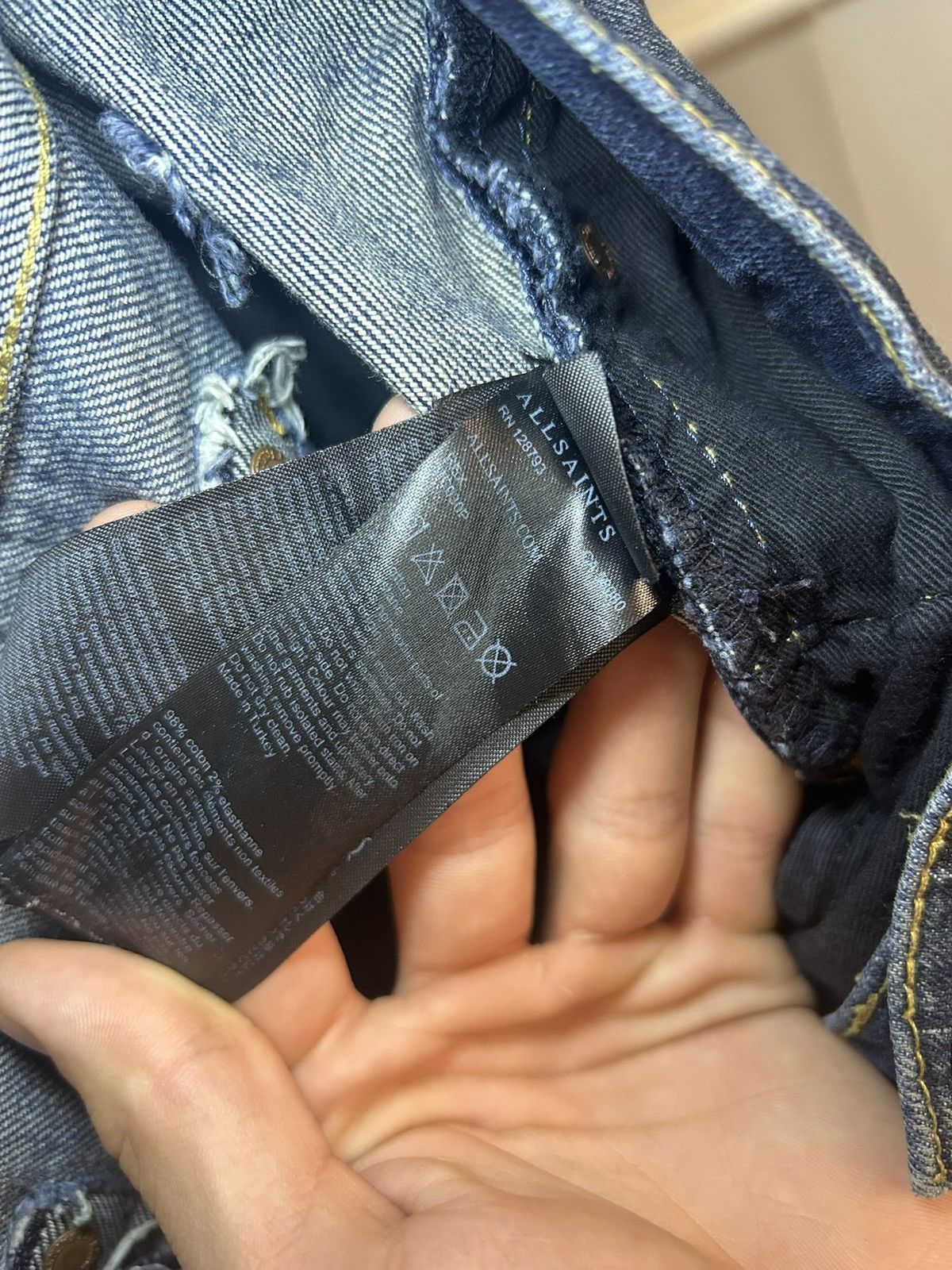 Allsaints All Saints faded blue jeans Size US 31 - 11 Thumbnail