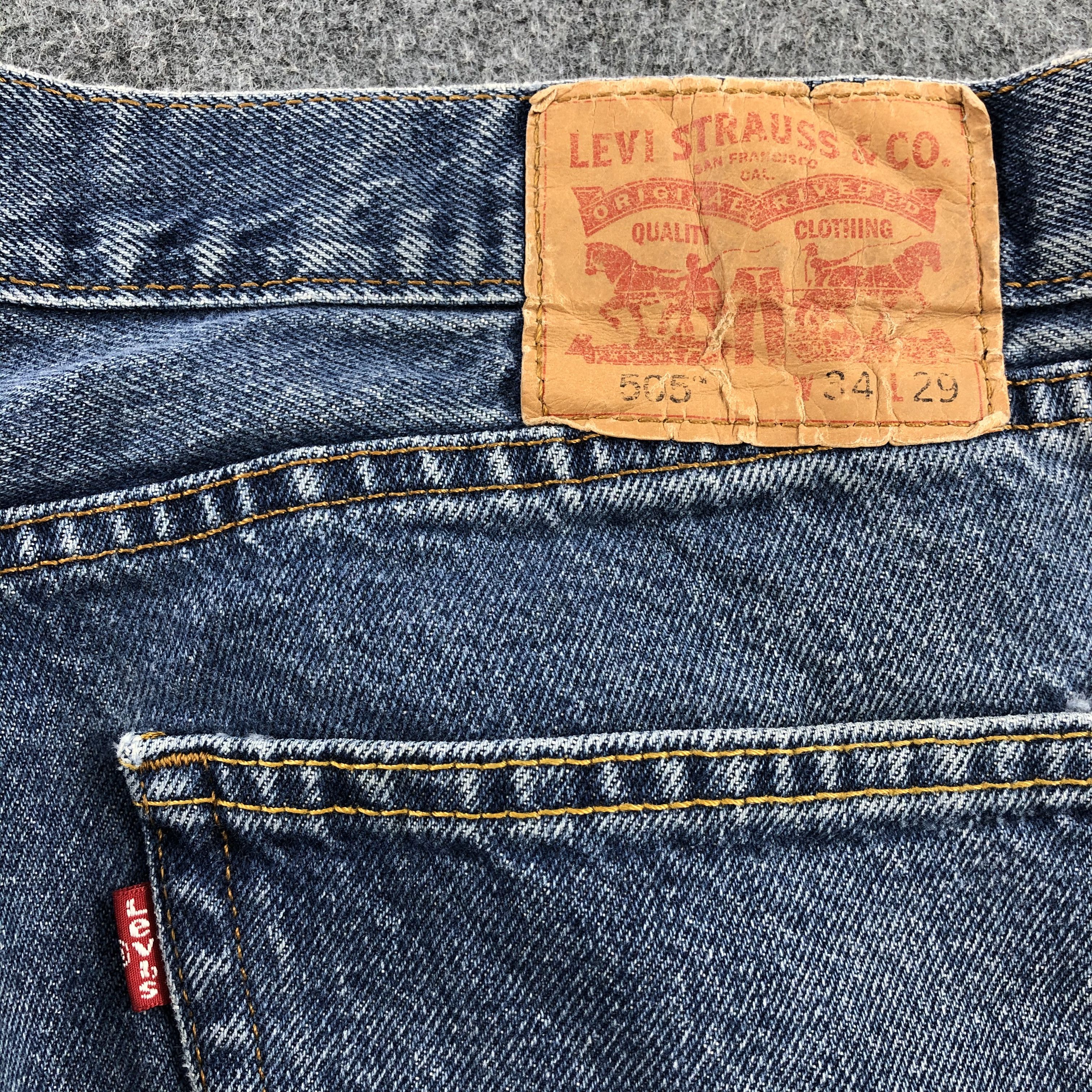 Levi's × Vintage Vintage 90s Blue Wash Levis 505 Jeans-JM1816 Size US 36 / EU 52 - 6 Thumbnail
