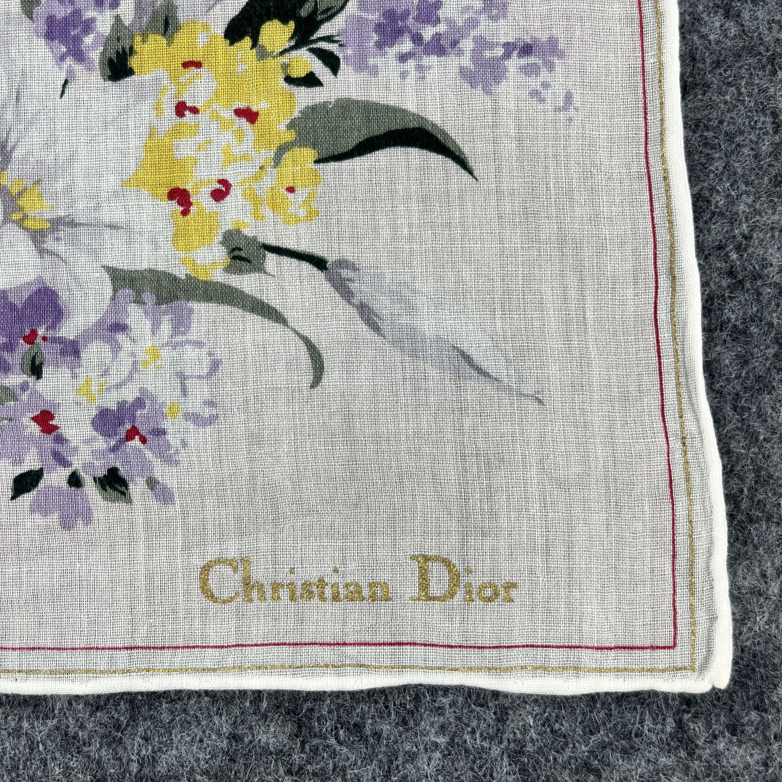 Vintage Christian Dior Handkerchief / Bandana / Neckerchief B138 Size ONE SIZE - 2 Thumbnail