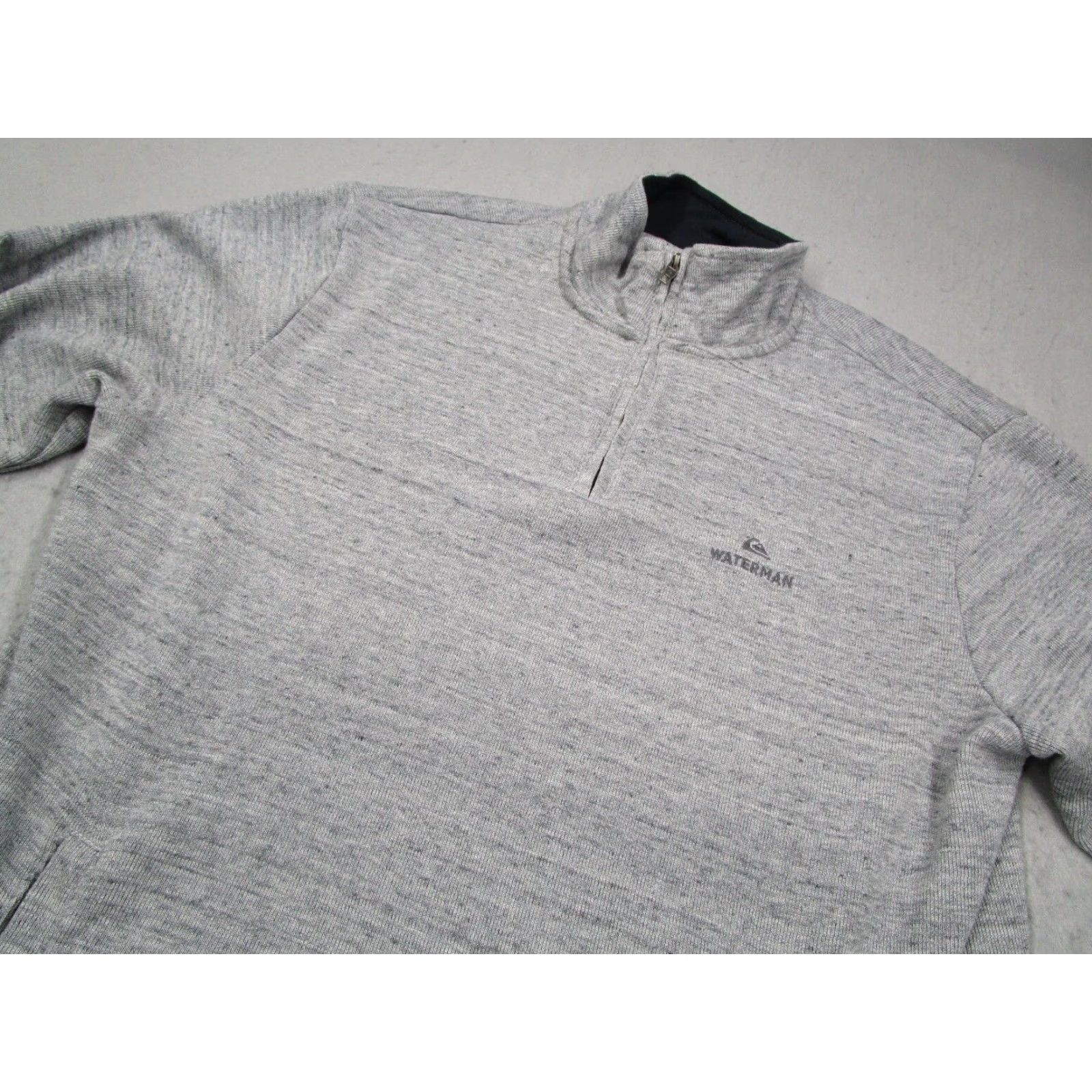 Quiksilver Quiksilver Waterman Mens Large Gray 1/4 Zip Pullover Jacket Beach Golf Size US L / EU 52-54 / 3 - 2 Thumbnail