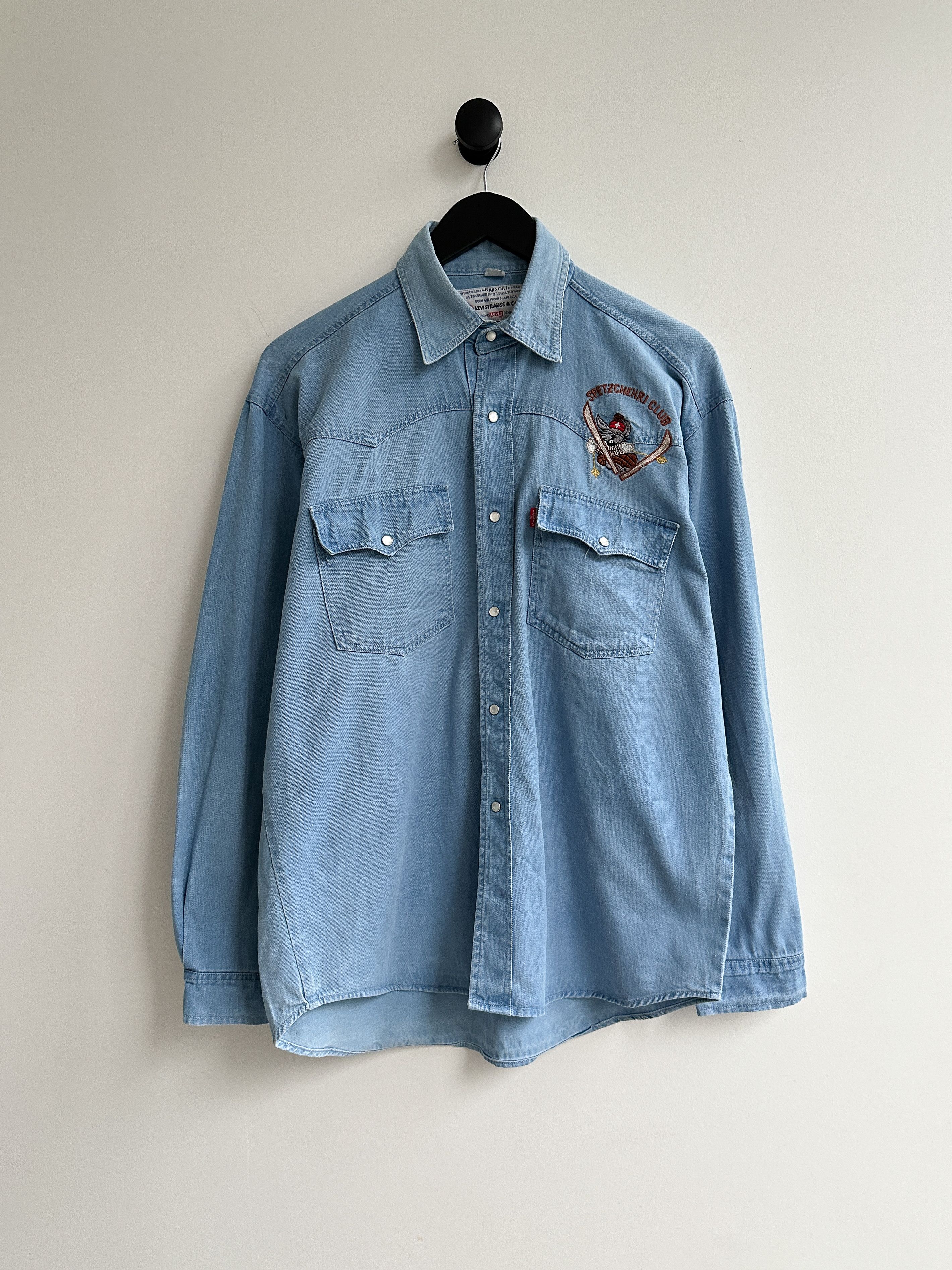 Levi's Vintage Levi's Denim Shirt Size US L / EU 52-54 / 3 - 1 Thumbnail