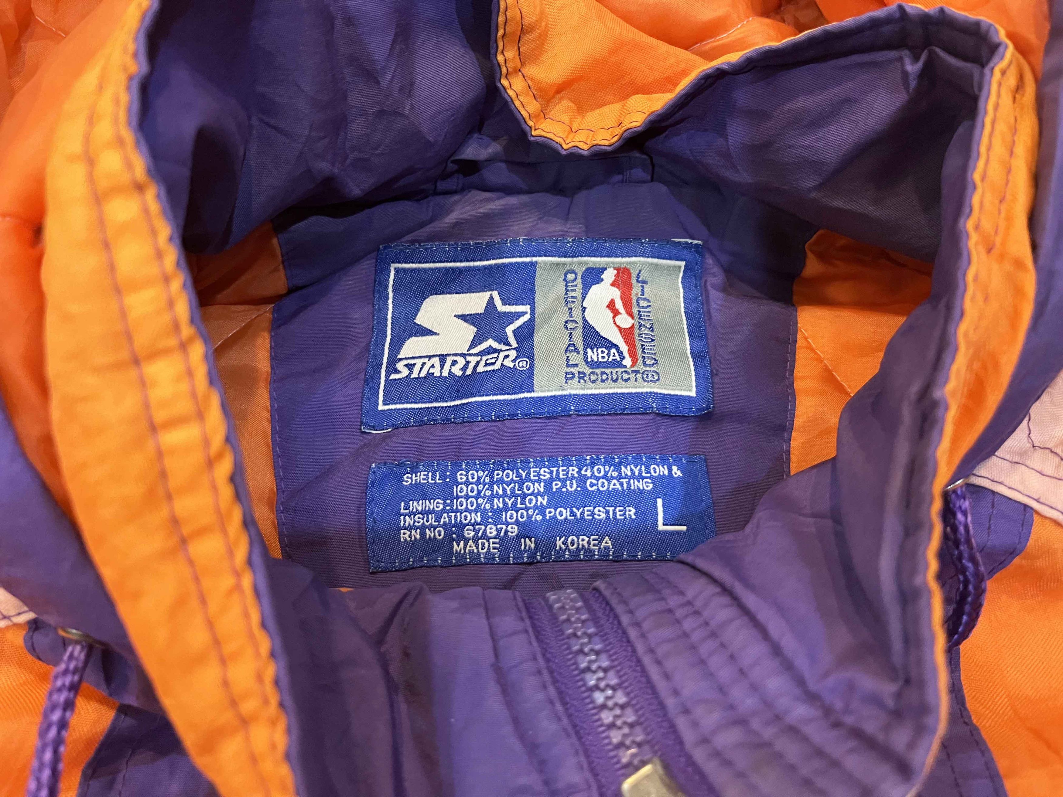 NBA × Starter × Vintage Vintage Starter NBA Phoenix Suns Puffer Full Zip Jacket Size US L / EU 52-54 / 3 - 3 Thumbnail