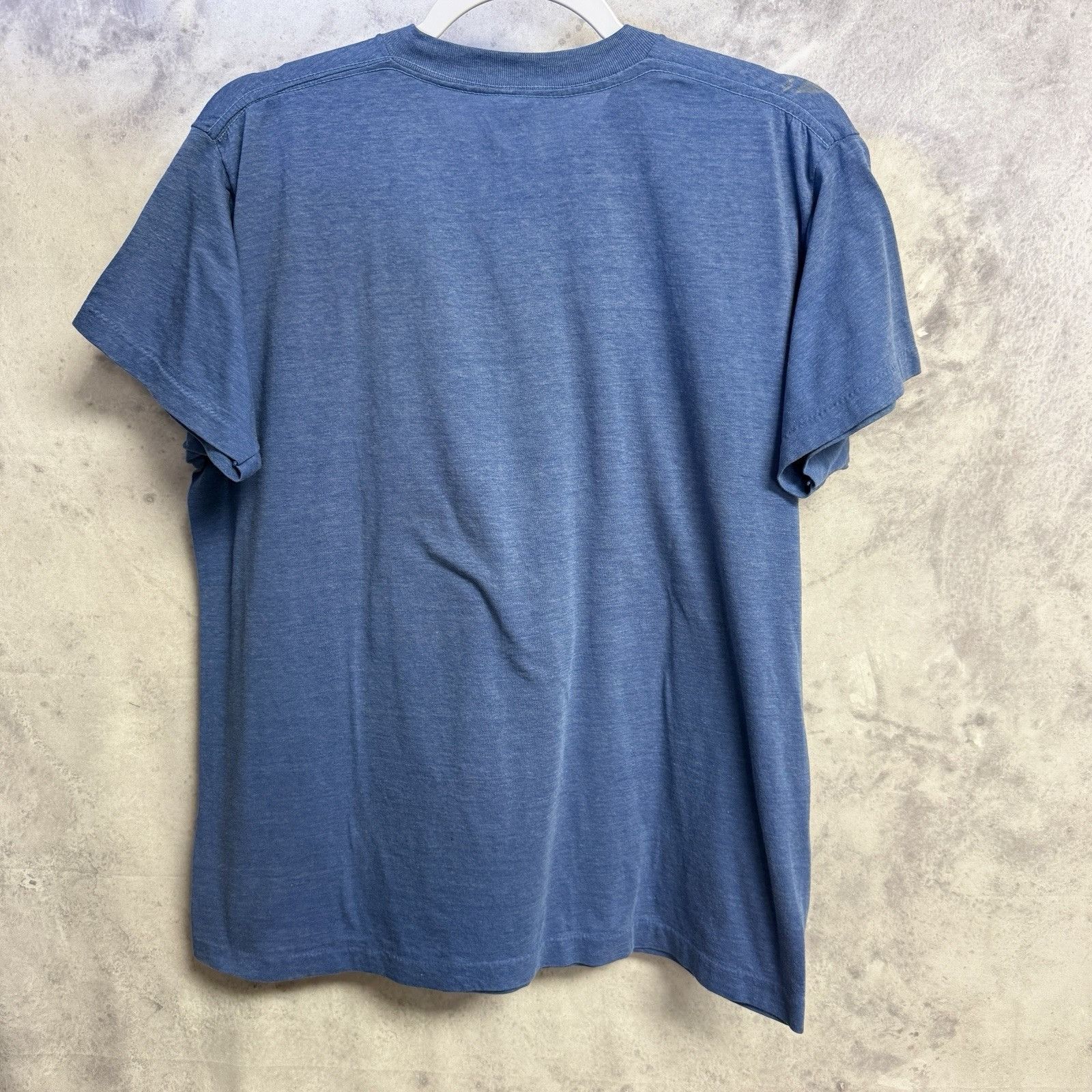 Vintage Vintage 80s T Shirt Mens XL Blue Funny Saying Weekly Pay Size US XL / EU 56 / 4 - 3 Thumbnail
