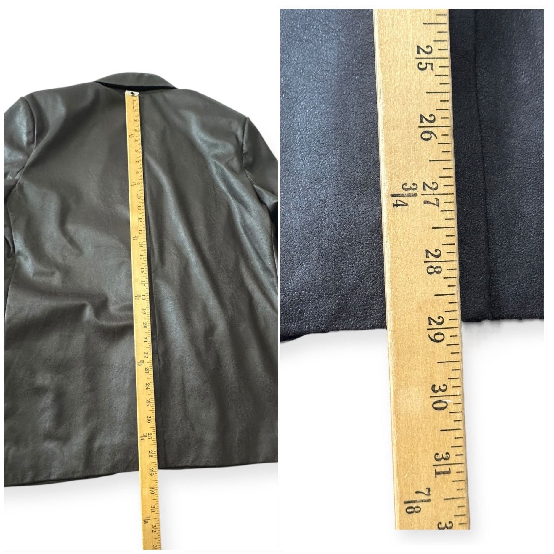 Brochu Walker Brochu Walker The Farley Single-Button Vegan Leather Blazer Size M / US 6-8 / IT 42-44 - 15 Thumbnail