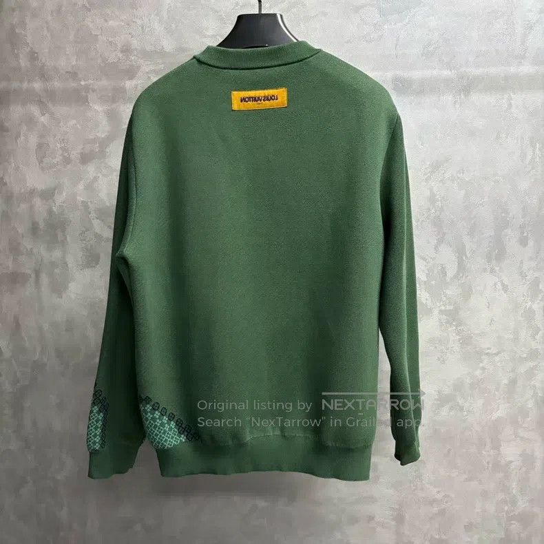 Louis Vuitton Louis Vuitton Newest Green Color Block Pattern Jacquard Cr Size US L / EU 52-54 / 3 - 5 Thumbnail