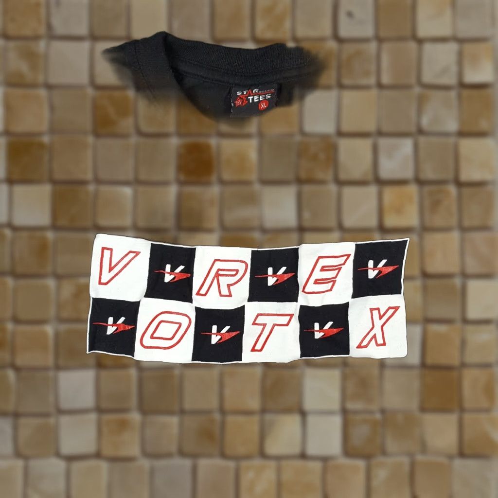 Vintage VINTAGE Vortex Star Racing Tee Black Boxy Fit Men's XL T-Shirt Music Band Shirt Size US XL / EU 56 / 4 - 1 Thumbnail