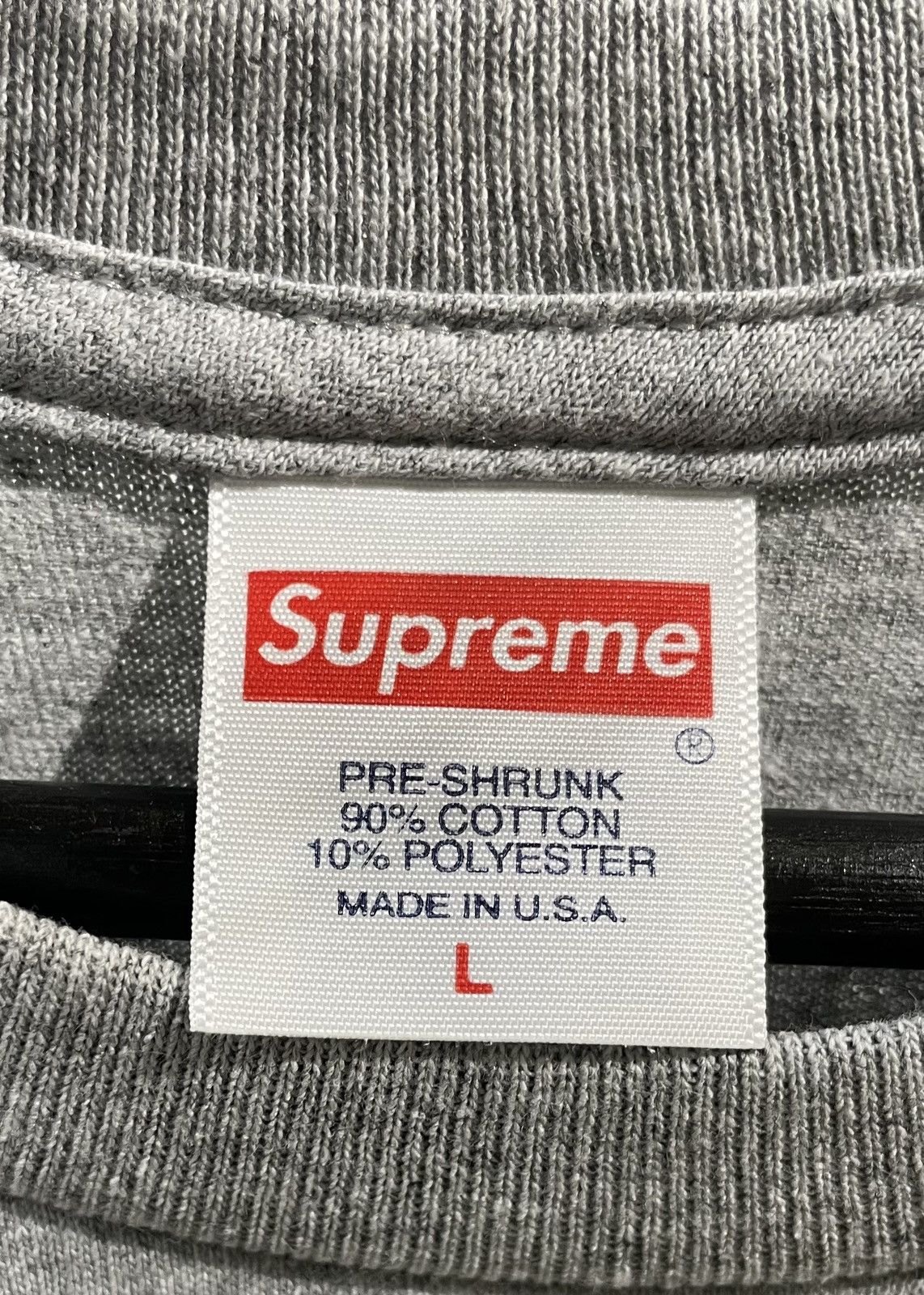 Supreme Supreme Arabic Logo Tee Grey Size US L / EU 52-54 / 3 - 4 Thumbnail