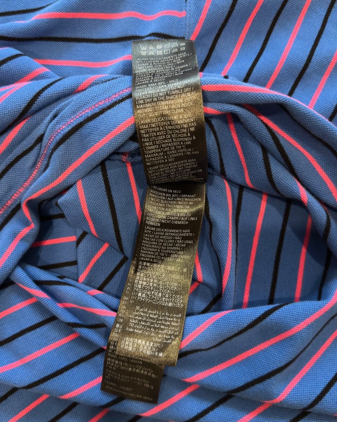 Balenciaga Balenciaga Blue Pink Striped Oversized Polo Shirt Runway Size US L / EU 52-54 / 3 - 10 Thumbnail