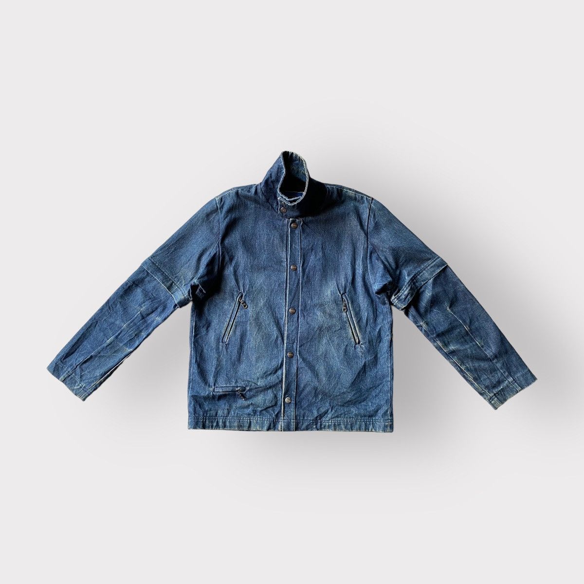 Number (N)ine × Takahiromiyashita The Soloist. Vintage 1998 Number (N)ine Removable Denim Jacket Size US M / EU 48-50 / 2 - 3 Thumbnail