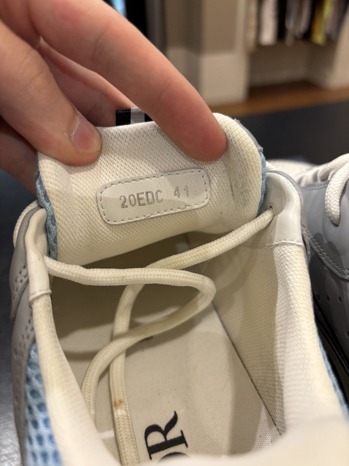 Dior Dior b22 white blue grey sneakers Size US 8 / EU 41 - 7 Thumbnail