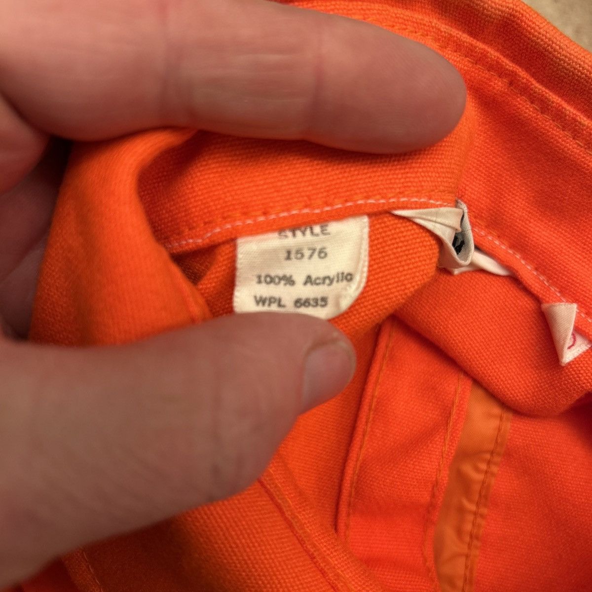 Woolrich Woolen Mills Vintage 80's Woolrich Orange Hunting Shirt Mens Size Medium Size US M / EU 48-50 / 2 - 4 Thumbnail