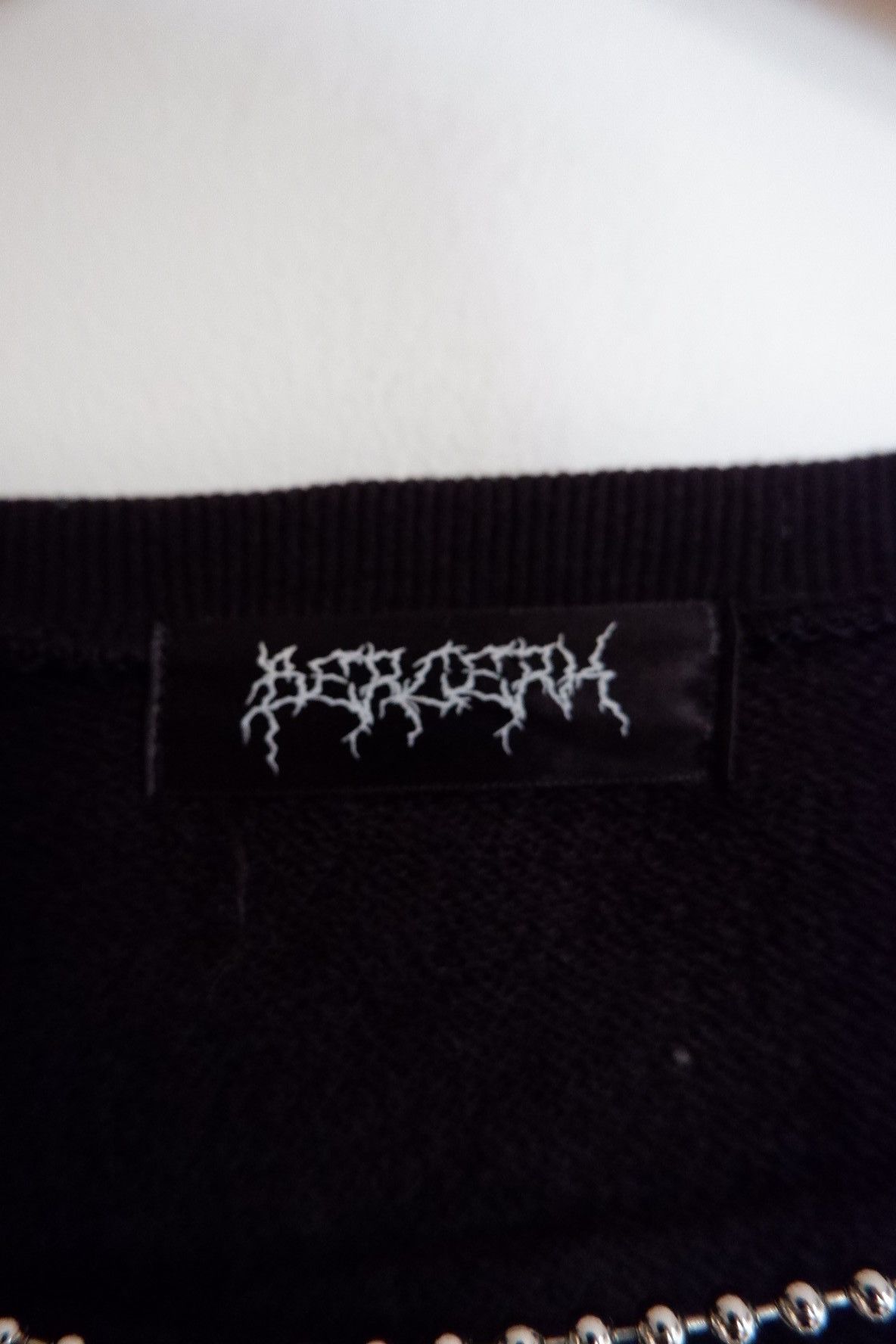 Japanese Brand Bercerk Gothic Chain Drawstring Crewneck - Oversized Size US L / EU 52-54 / 3 - 7 Thumbnail