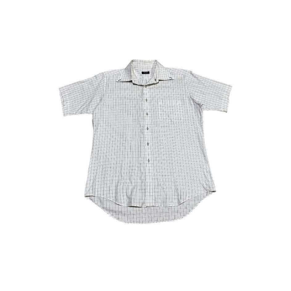 Yohji Yamamoto 🔥Vintage Sacsny Y’Saccs By Yohji Yamamoto Grid Shirt Ss Size US XL / EU 56 / 4 - 2 Thumbnail