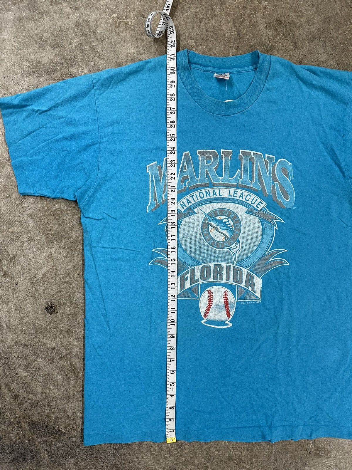 MLB Vintage 90s Florida Marlins MLB T-Shirt Size US XL / EU 56 / 4 - 13 Thumbnail
