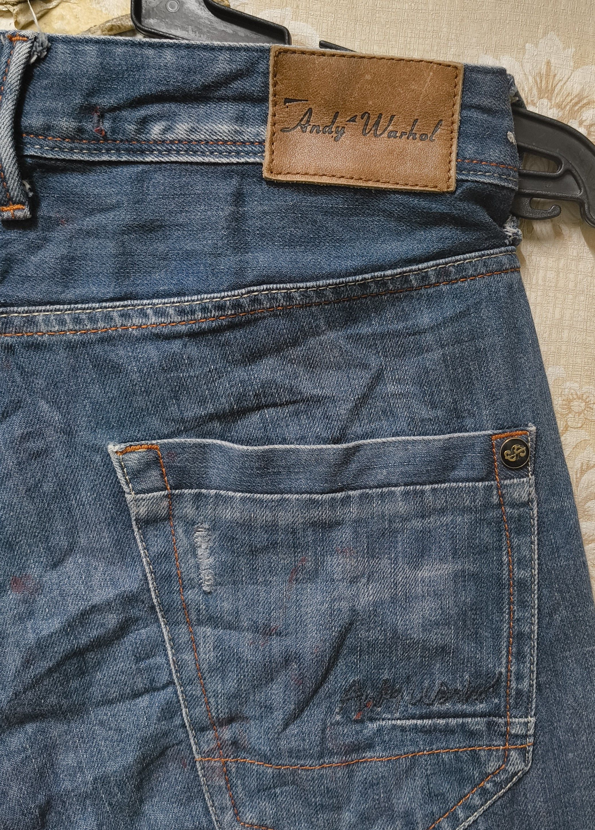 Andy Warhol × Pepe Jeans PEPE JEANS X ANDY WARHOL ART DISTRESSED JEANS Size US 31 - 6 Thumbnail