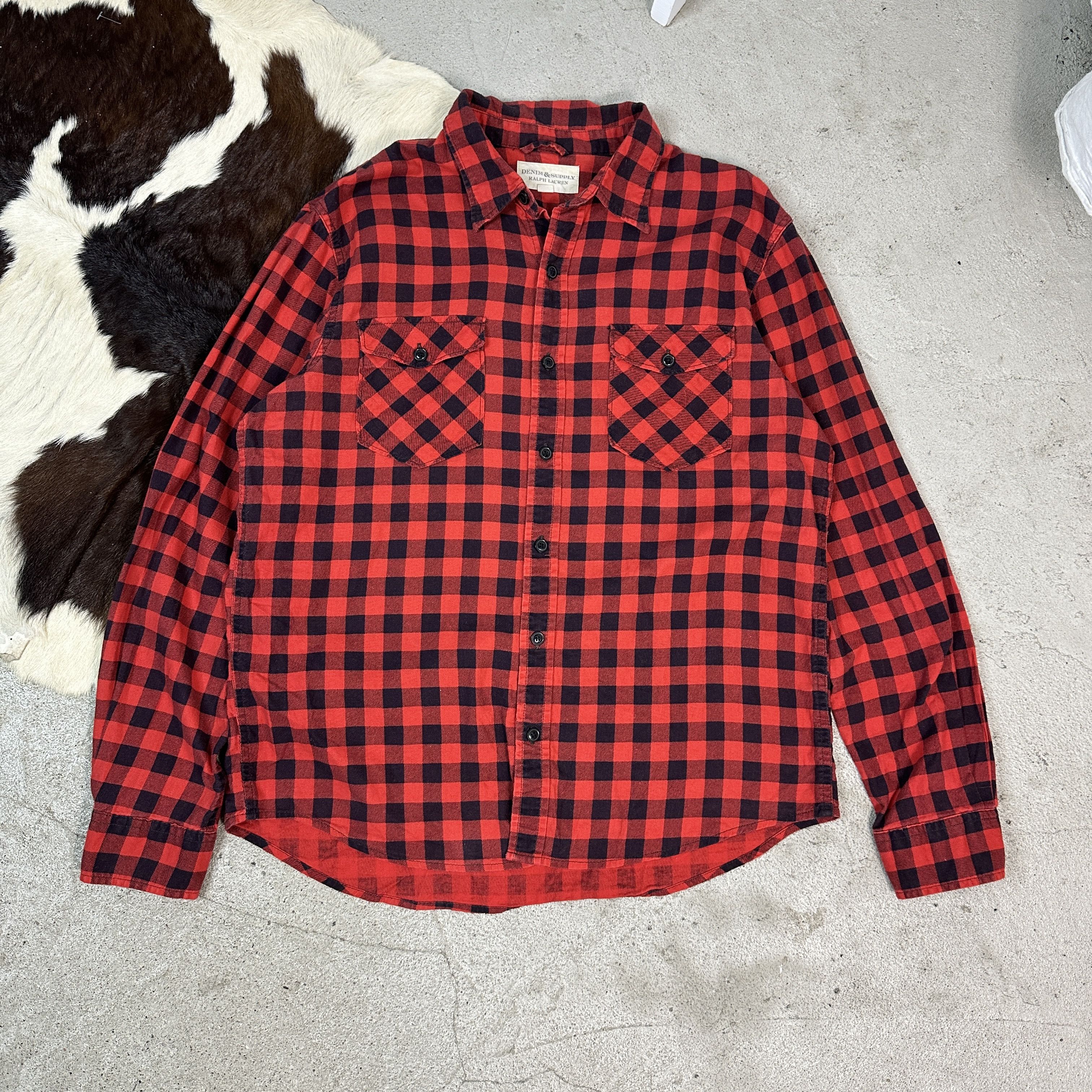 Ralph Lauren × Vintage Ralph Lauren Flannel Shirt Size US L / EU 52-54 / 3 - 2 Thumbnail