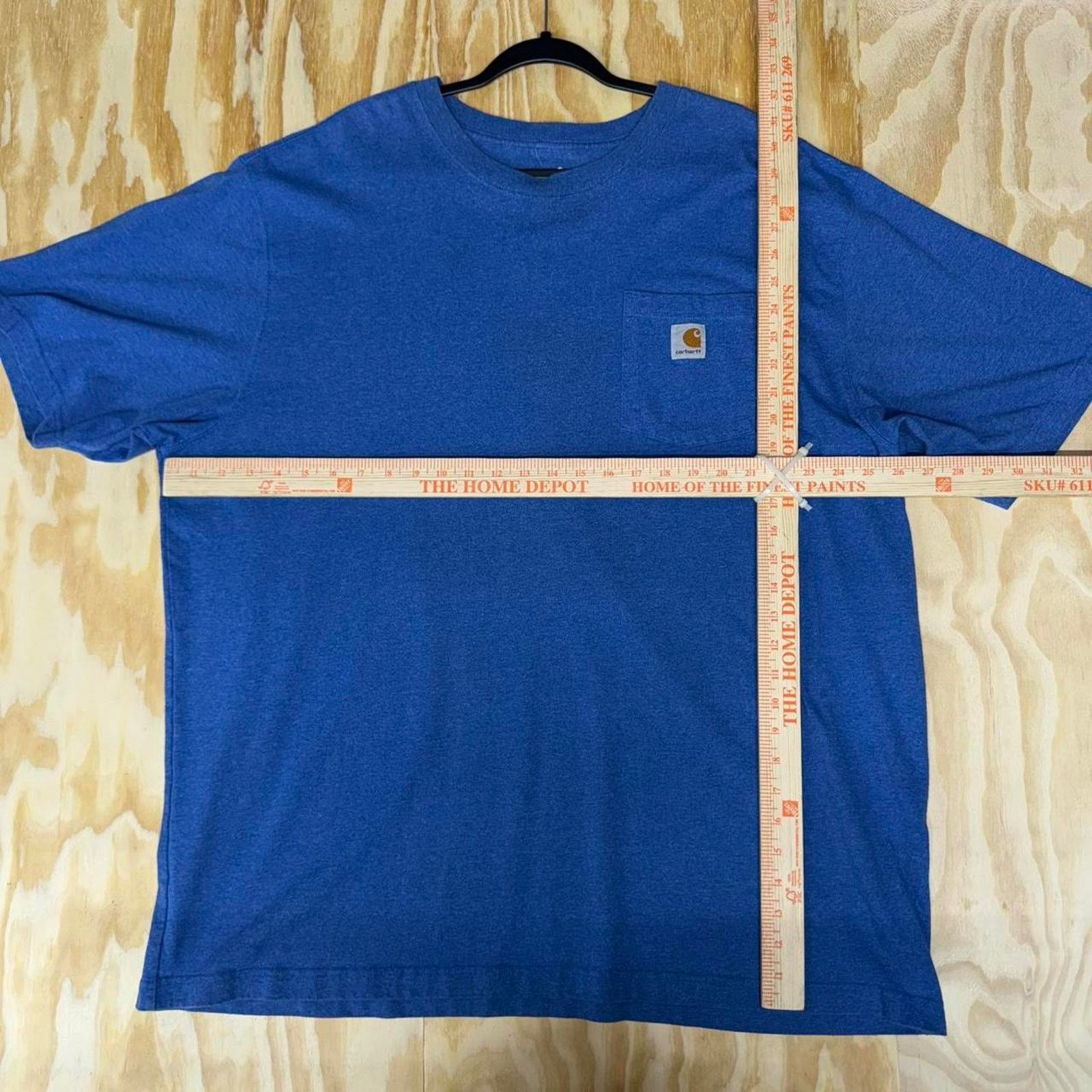 Carhartt blue carhartt pocket t-shirt workwear heather blue tee Size US XXL / EU 58 / 5 - 3 Thumbnail