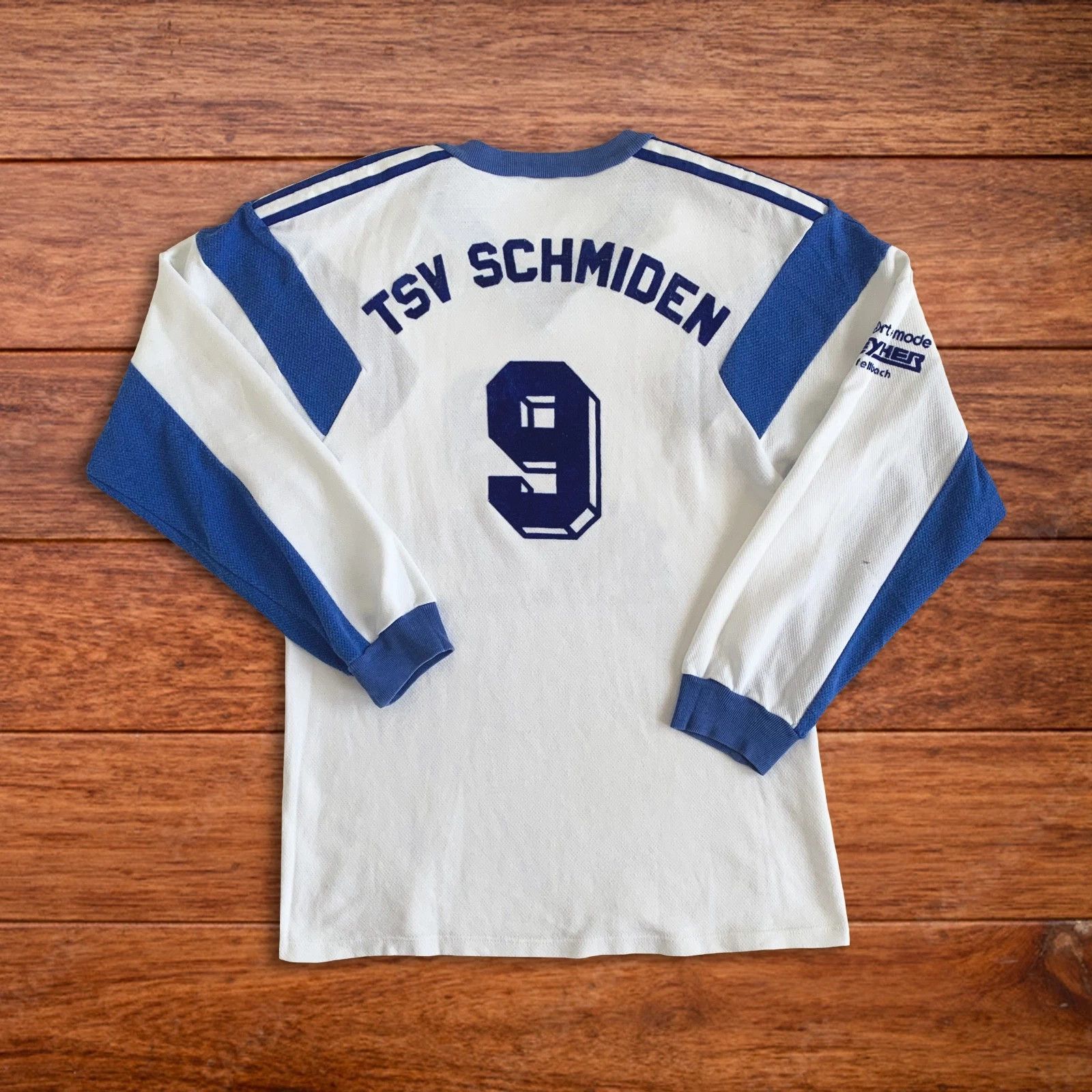 Adidas Vintage 80s 90s ADIDAS Jersey Football Soccer West Germany Size US S / EU 44-46 / 1 - 3 Thumbnail