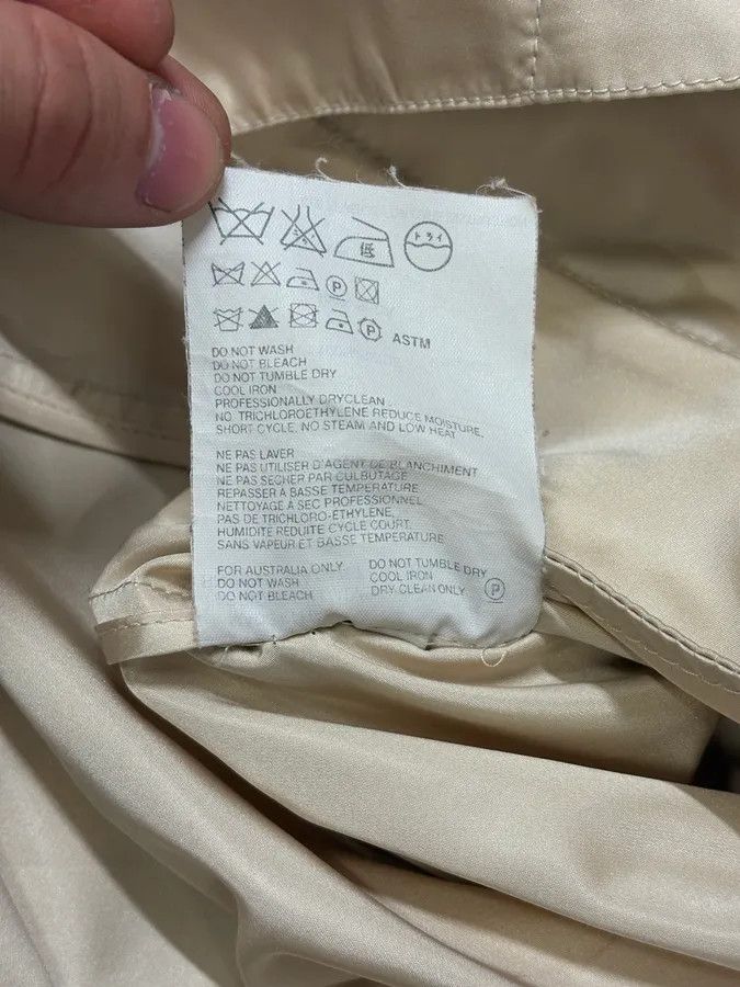Designer × Prada × Vintage 2000s Prada Beige Belted Trench Jacket Size M / US 6-8 / IT 42-44 - 10 Thumbnail
