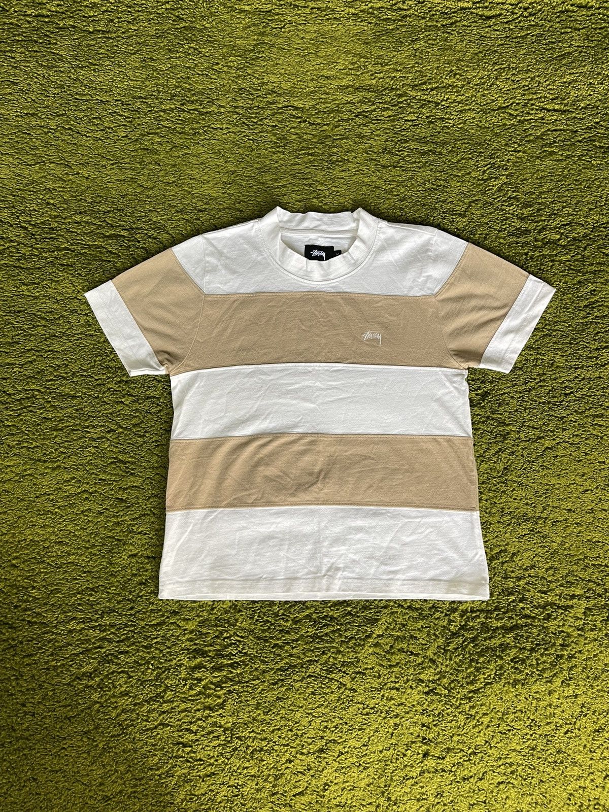 Designer × Stussy Stussy striped knit logo t-shirt Size M / US 6-8 / IT 42-44 - 1 Thumbnail